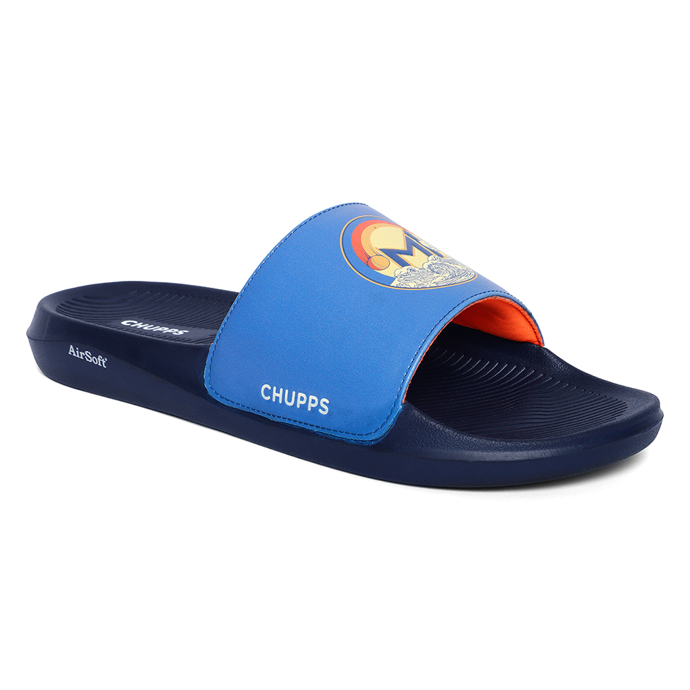 Chupps Men's MI Surge Beige & Navy Airsoft Casual Slider (4)
