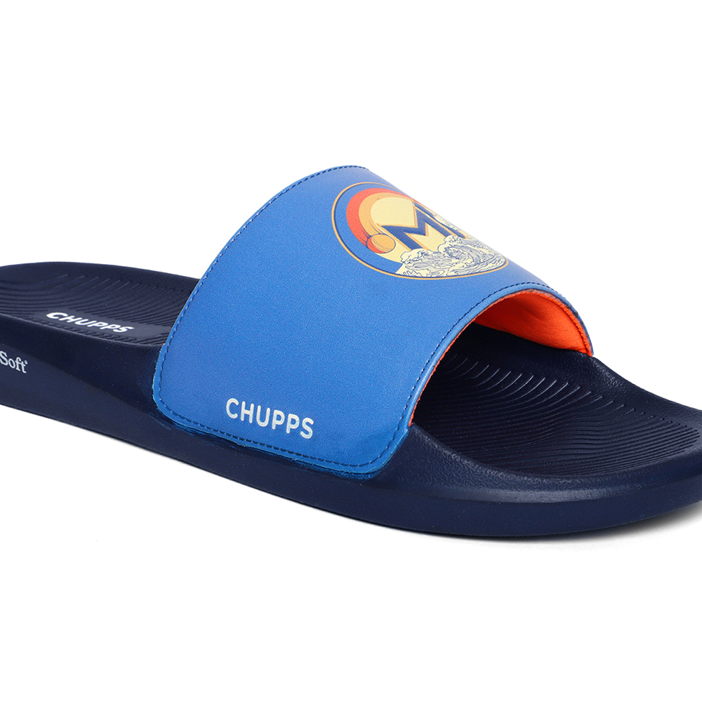 Chupps Men's MI Surge Beige & Navy Airsoft Casual Slider (6)