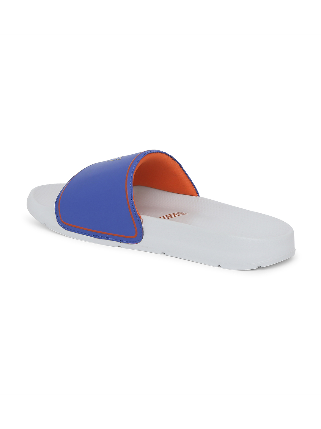 Chupps Men's Official Mumbai Indians Grey & Orange MI Printed ERGOX footbed Dri-Fit Sliders (3)