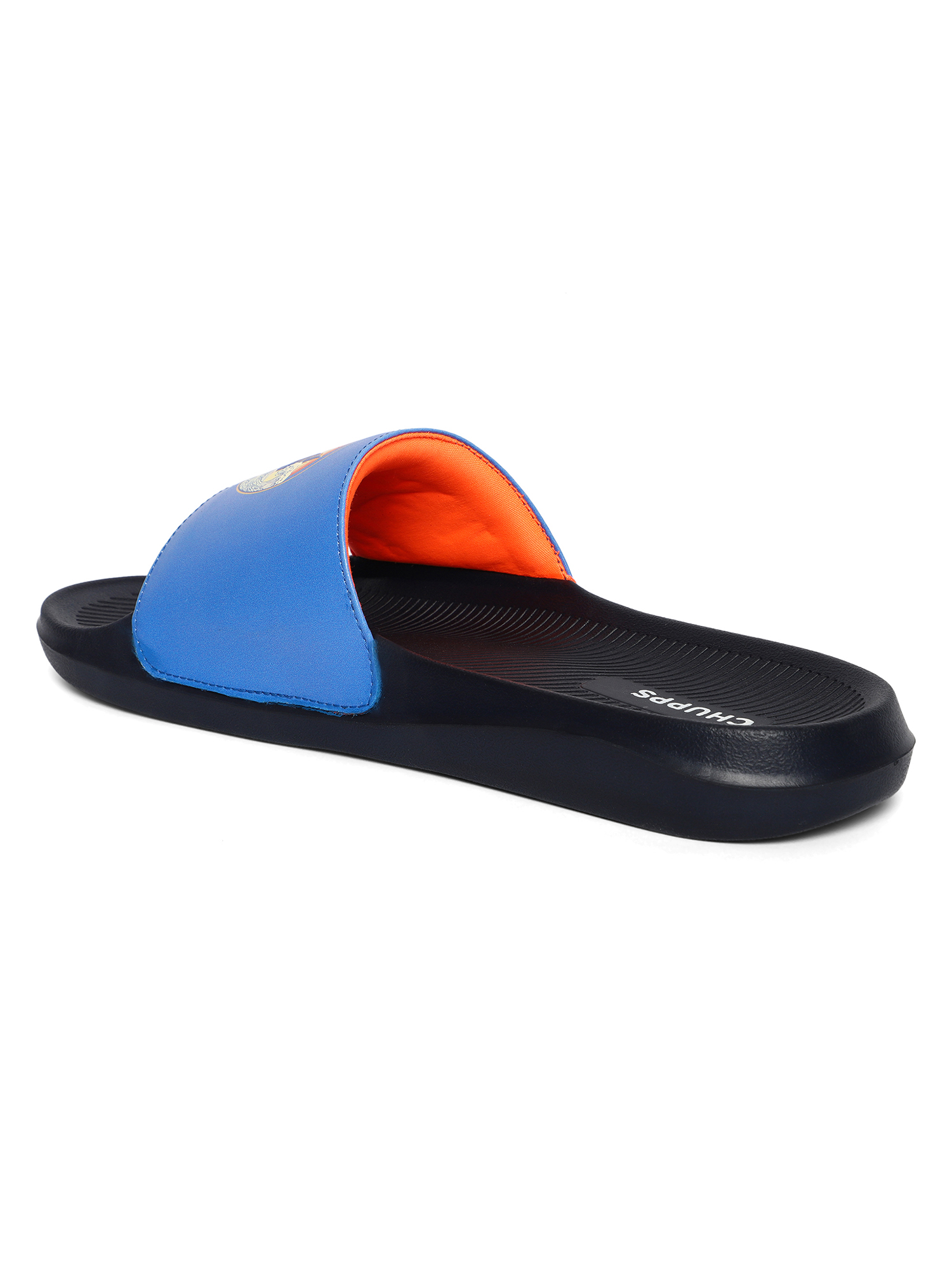 Chupps Men's Official Mumbai Indians Quilted MI ERGOX footbed Dri-Fit Sliders (4)