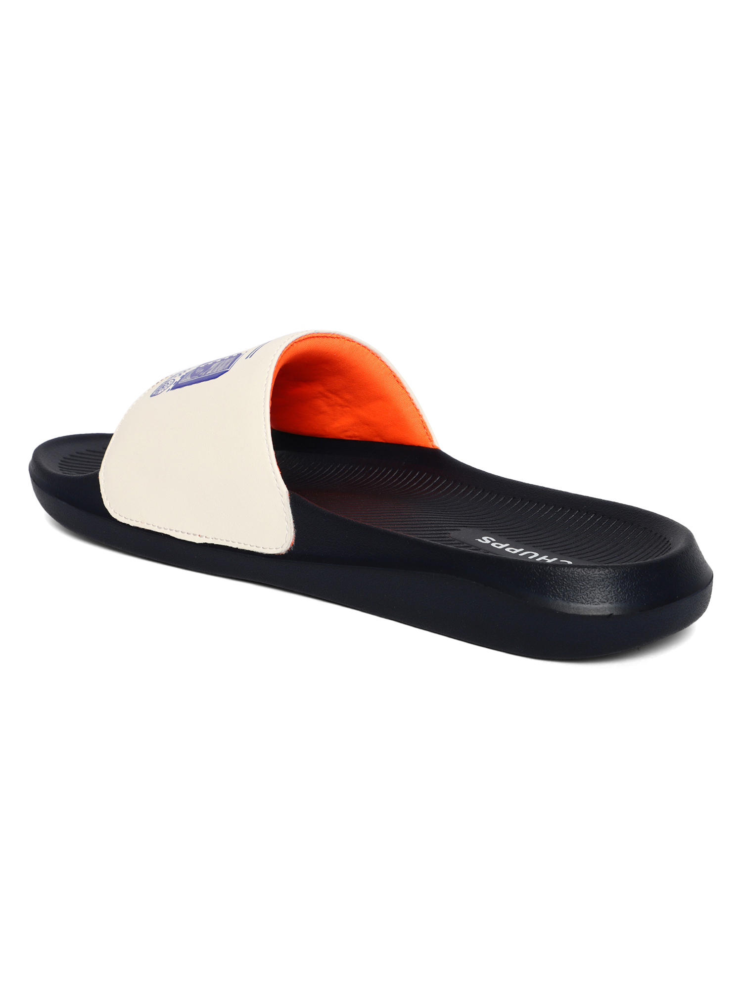 Chupps Men's Official Mumbai Indians Quilted MI ERGOX footbed Dri-Fit Sliders (6)