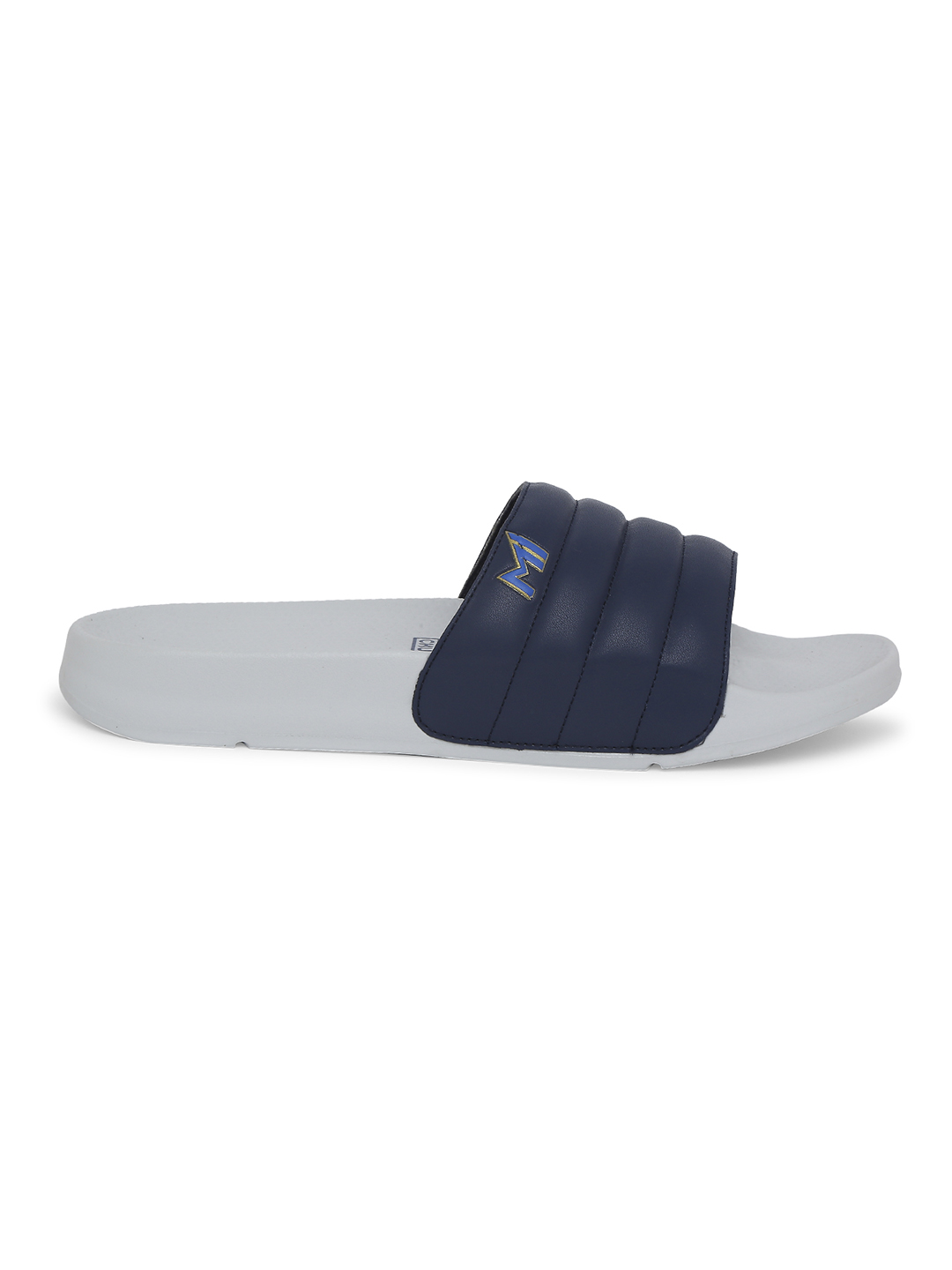 Chupps Men's Official Mumbai Indians Quilted Solid ERGOX footbed Dri-Fit Sliders (5)