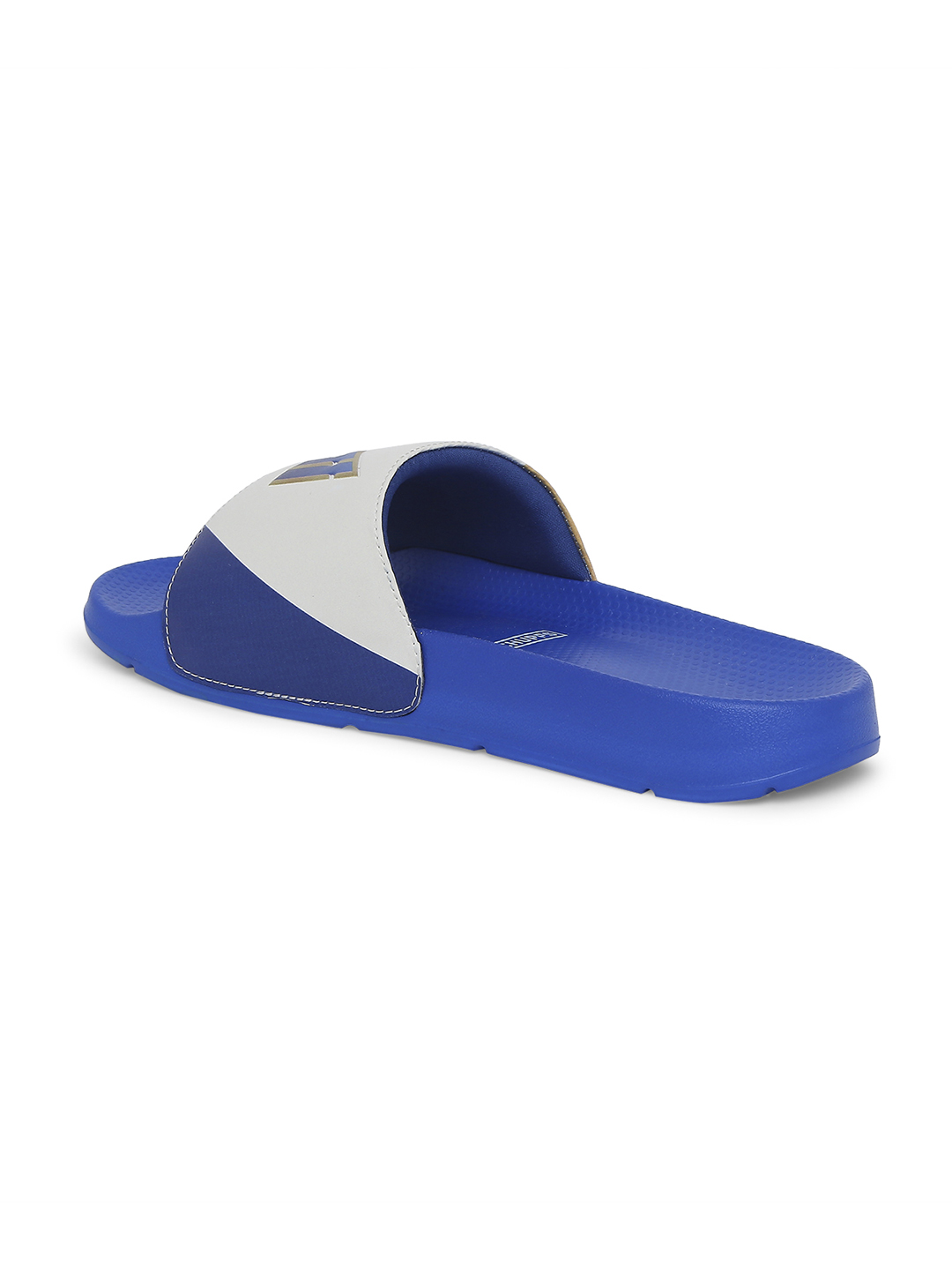 Chupps Men's Official Mumbai Indians Royal & Orange MI Printed ERGOX footbed Dri-Fit Sliders (3)