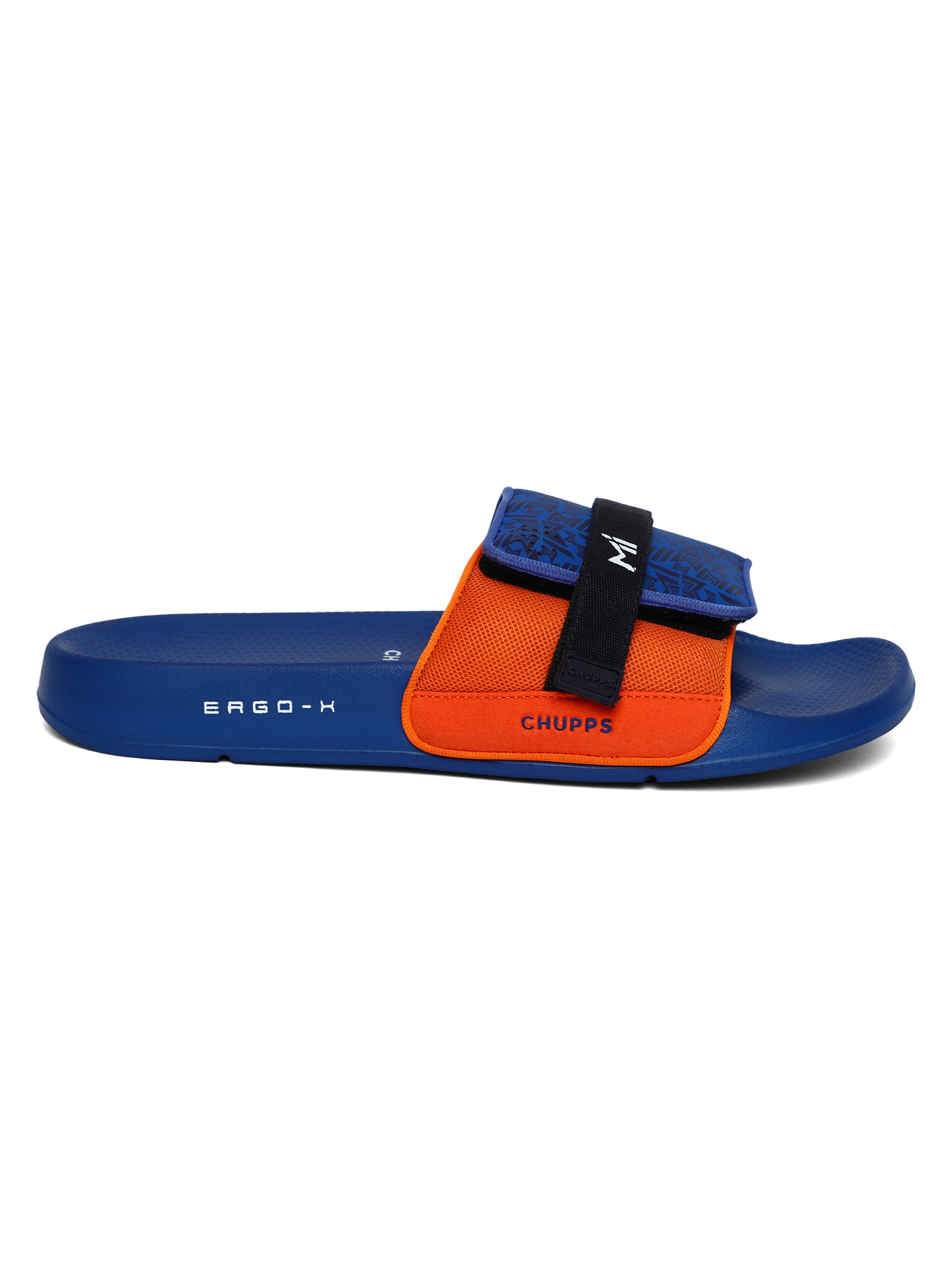 Chupps Men's Official Mumbai Indians Velcro MI ERGOX footbed Dri-Fit Sliders (3)
