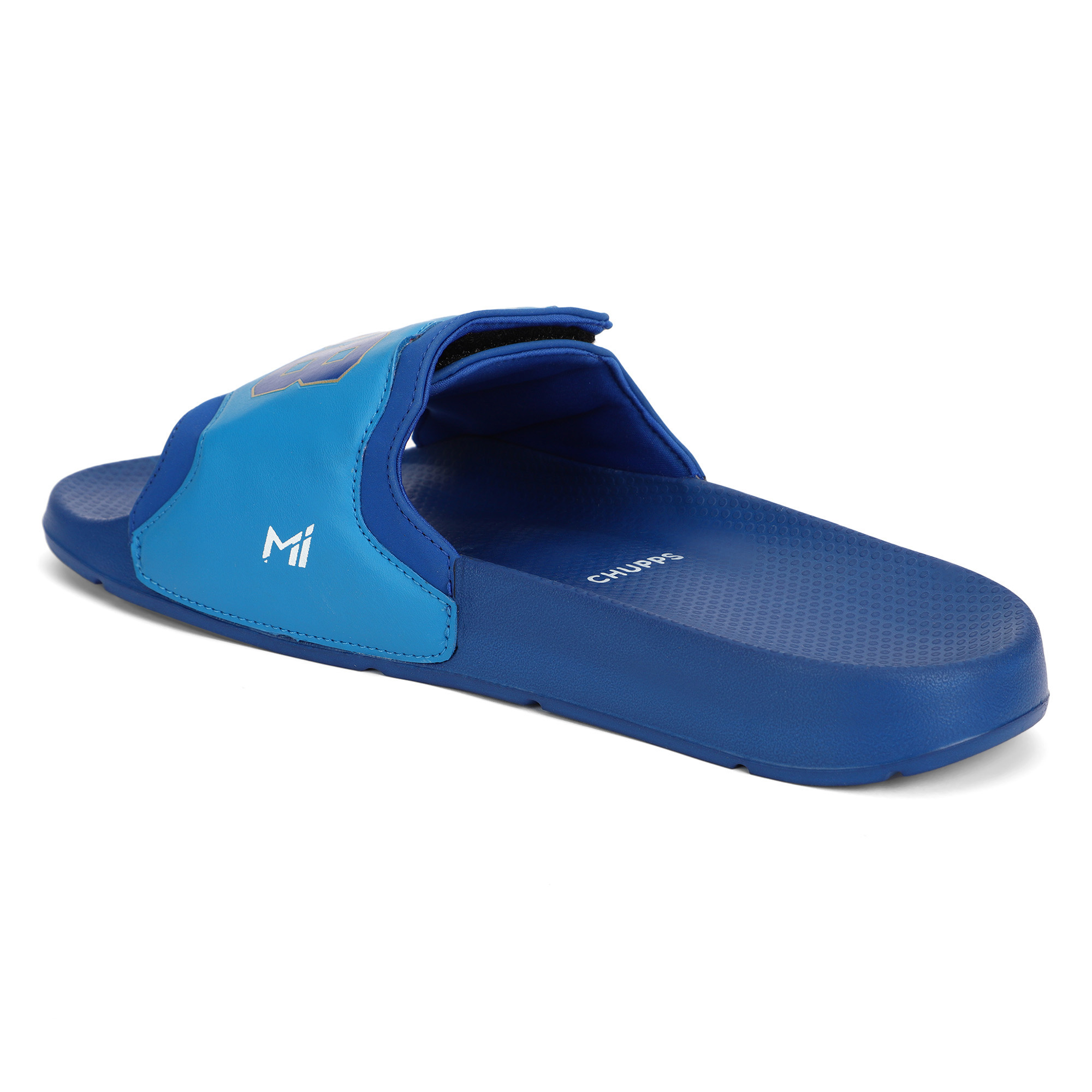 Chupps Men's Official Mumbai Indians Velcro MI ERGOX footbed Dri-Fit Sliders (5)
