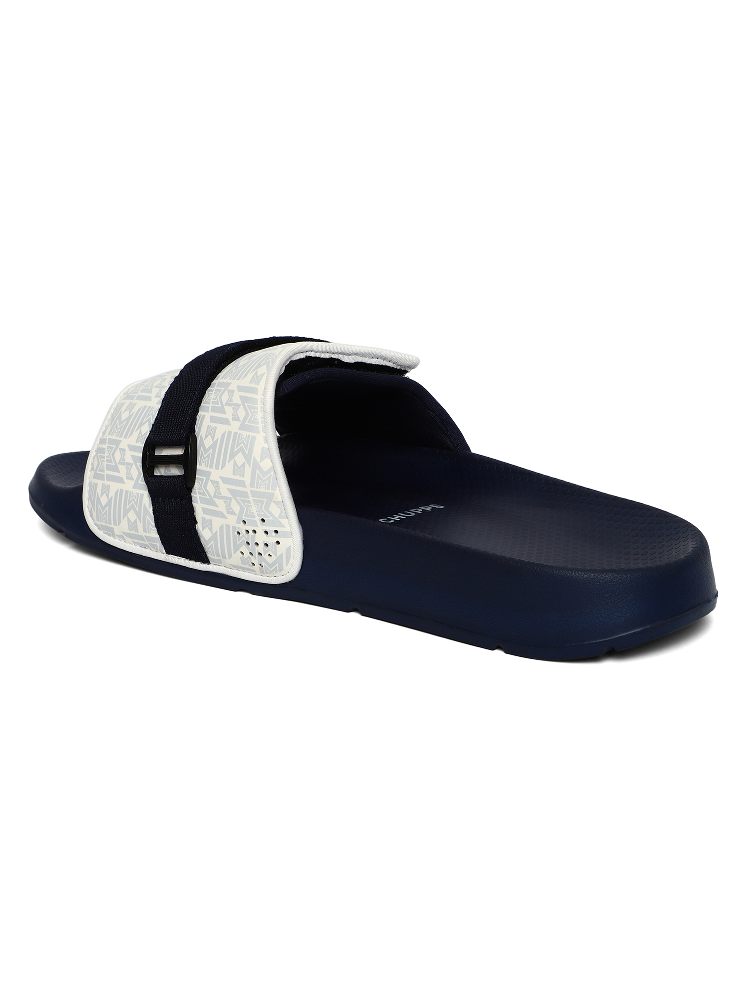 Chupps Men's Official Mumbai Indians Velcro MI ERGOX footbed Dri-Fit Sliders (5)