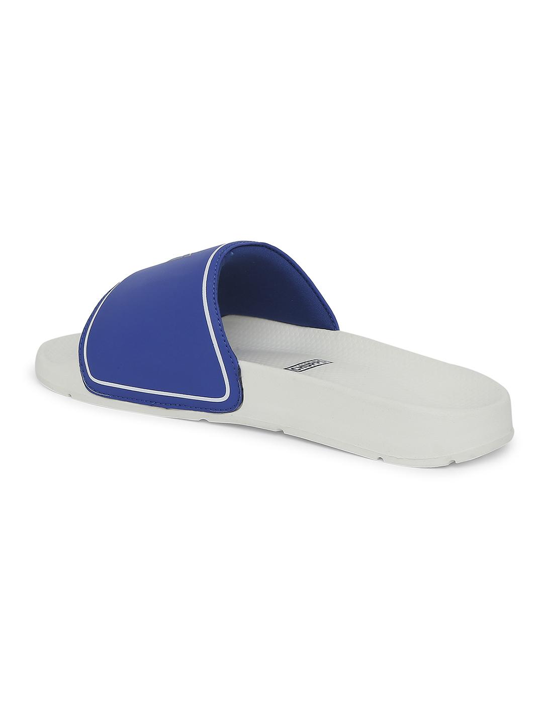 Chupps Men's Official Mumbai Indians White & Gold MI Printed ERGOX footbed Dri-Fit Sliders (3)