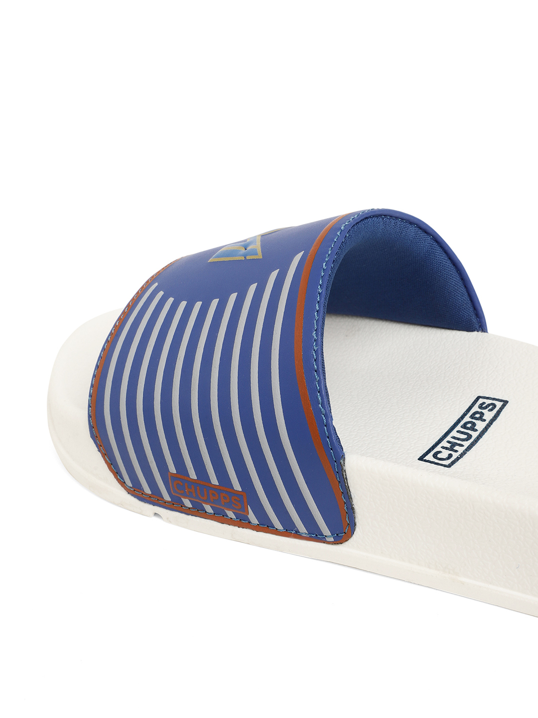 Chupps Women's Grey & Orange IPL Official Mumbai Indians Double Printed ERGOX footbed Dri-Fit Sliders (6)