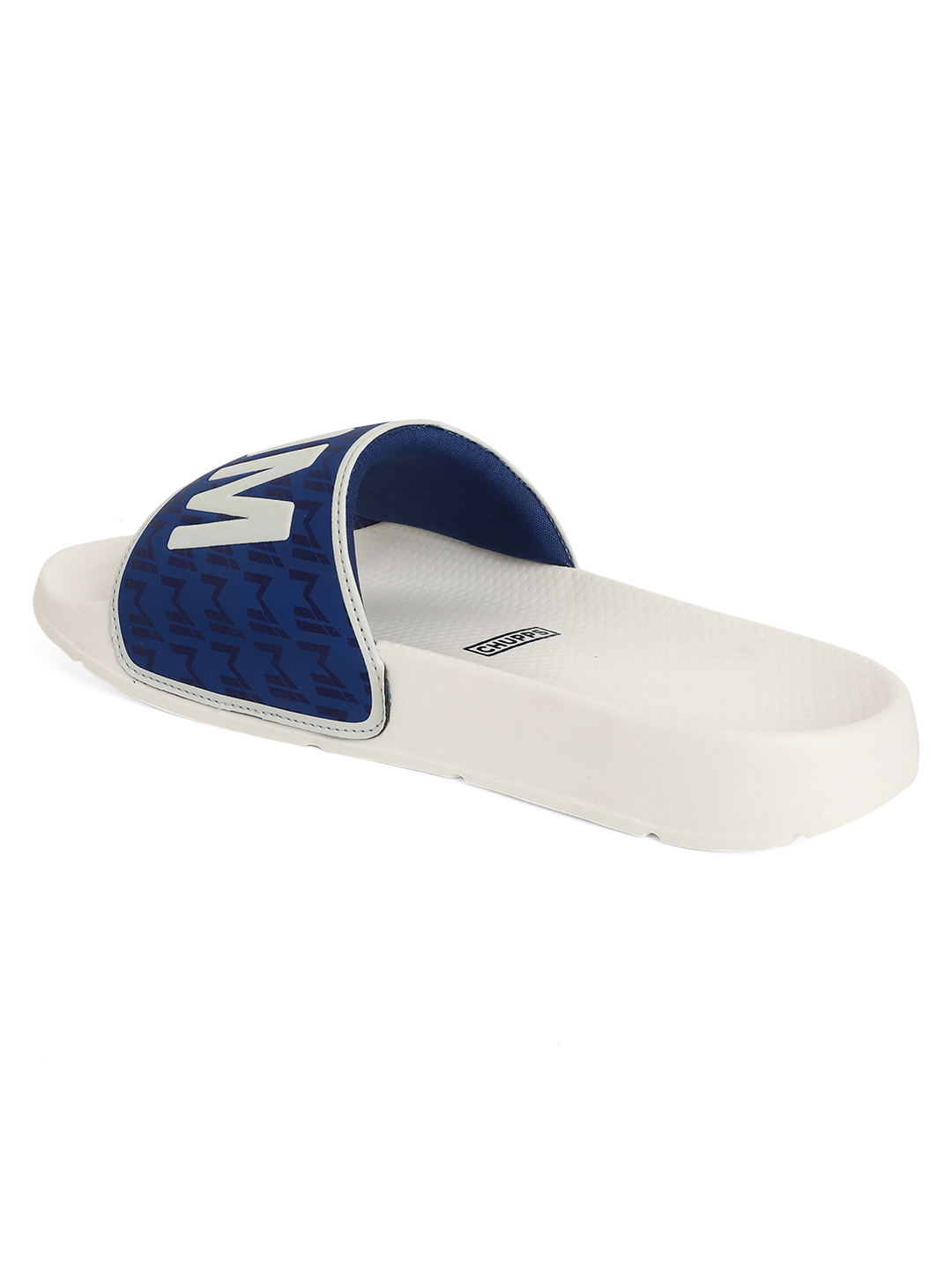 Chupps Women's White & Royal Blue IPL Official Mumbai Indians Printed ERGOX footbed Dri-Fit Sliders (4)