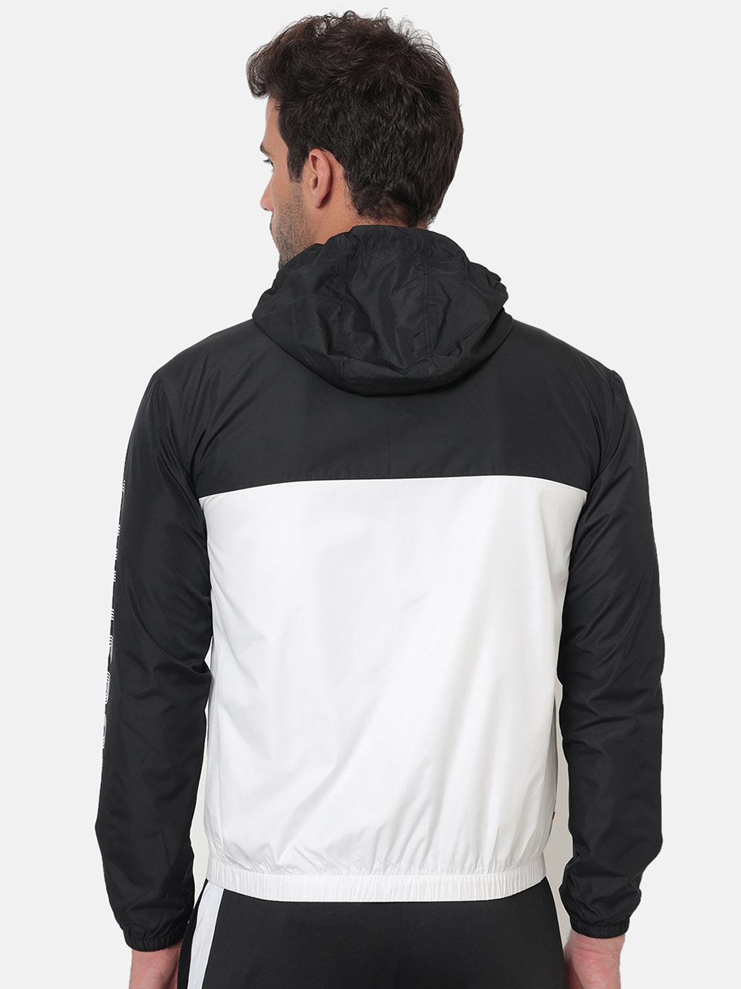 Cultsport Cultsport Mens Black And White JacTEC Lifestyle Jacket (2)