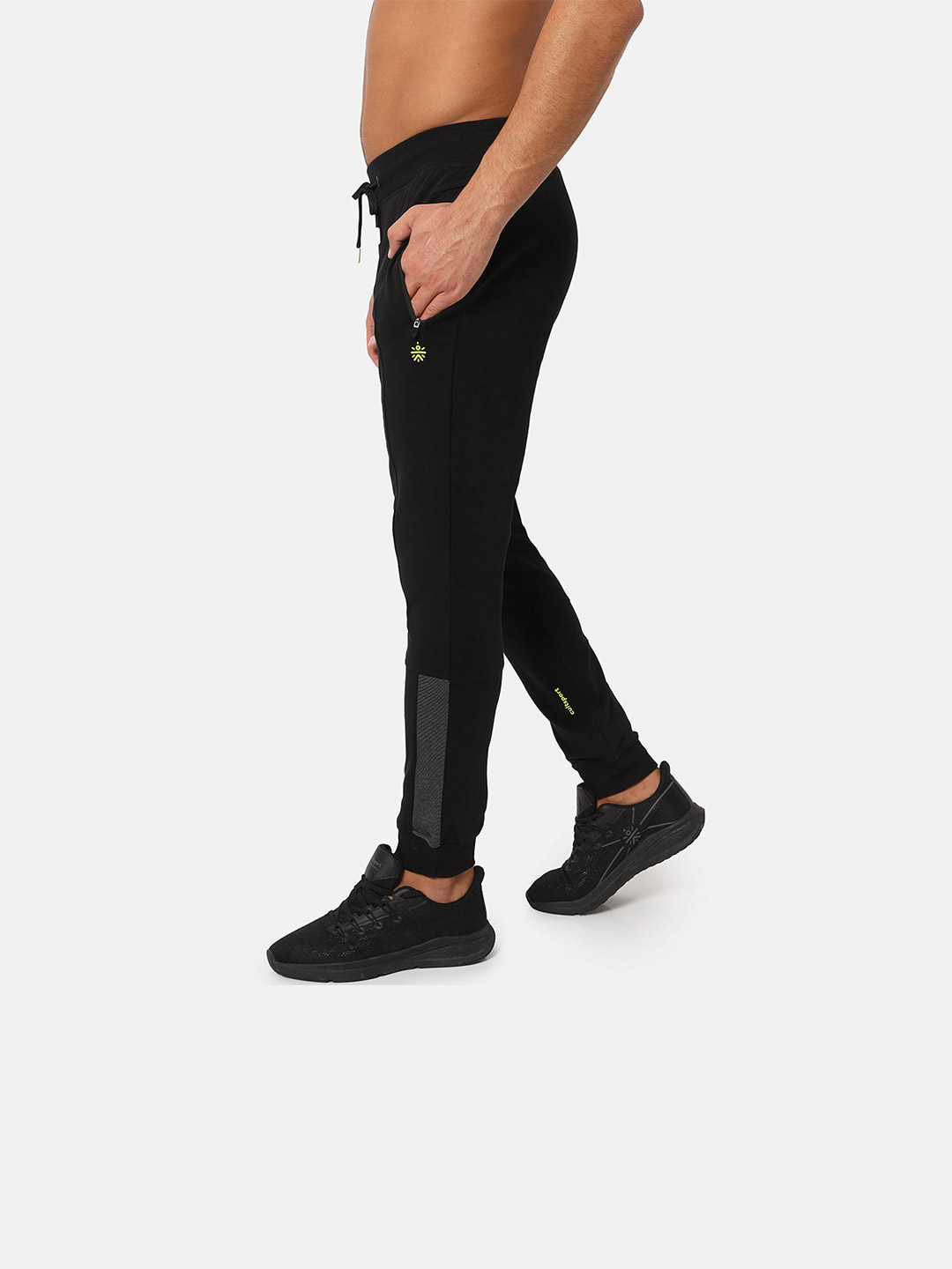 Cultsport Cultsport Mens Black Supersoft Solid Joggers (3)