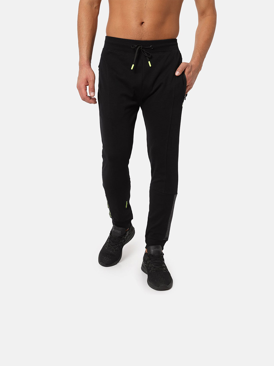 Cultsport Cultsport Mens Black Supersoft Solid Joggers (5)