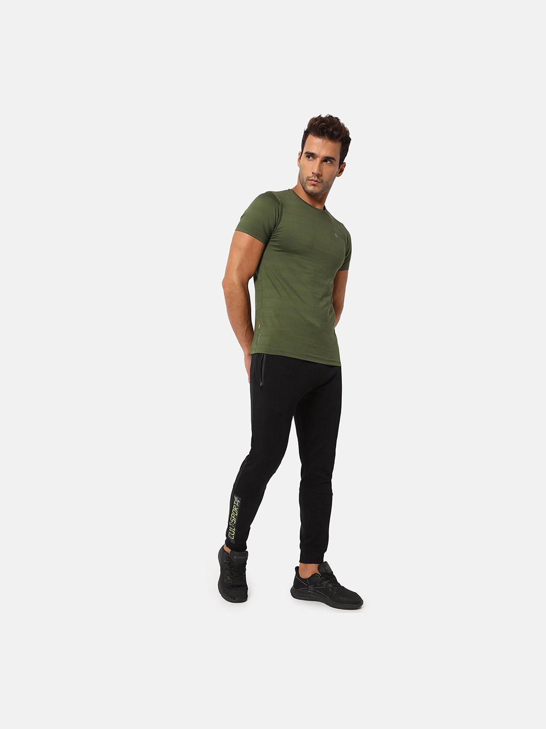 Cultsport Cultsport Mens Black Supersoft Solid Joggers (6)