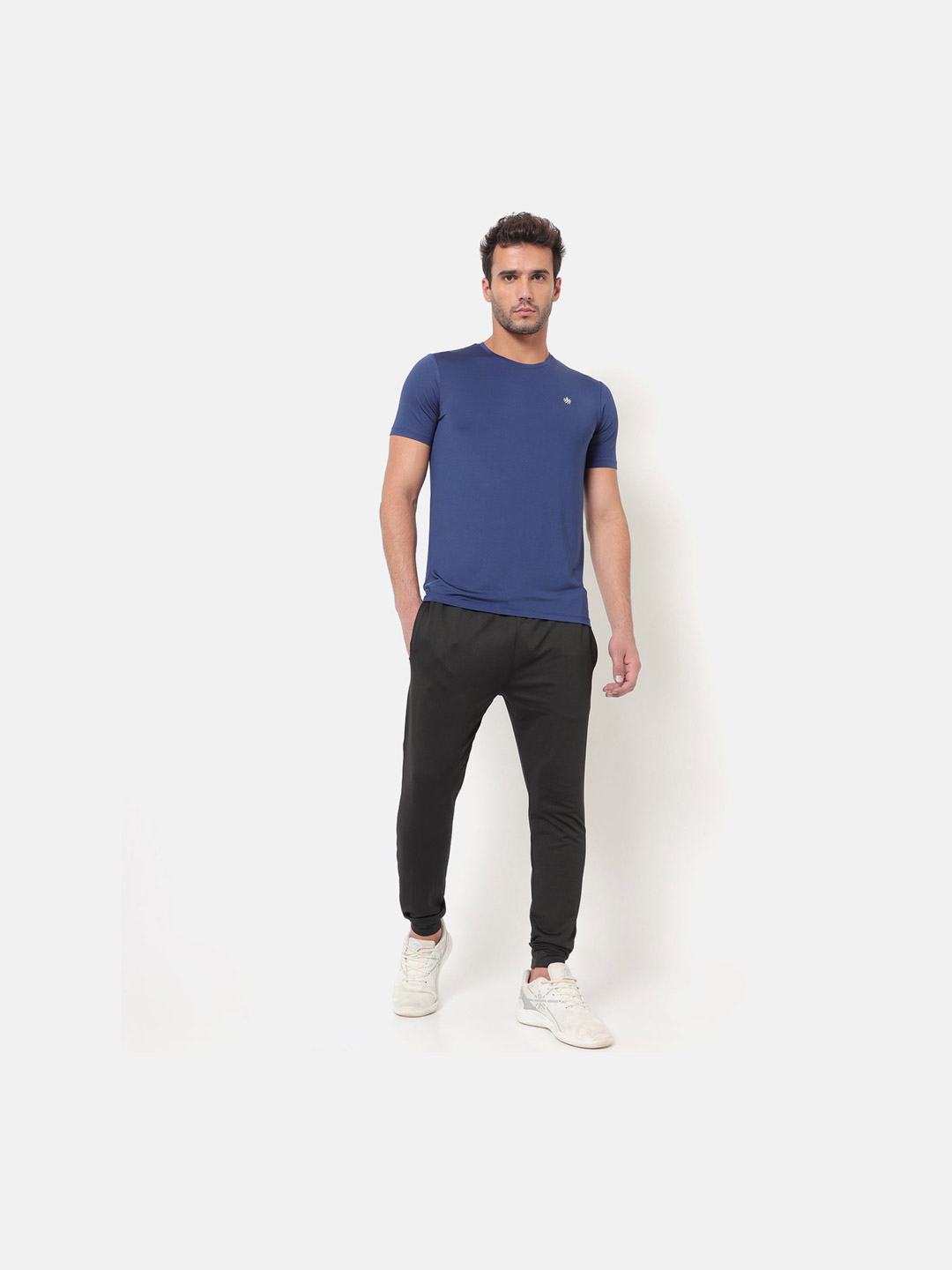 Cultsport Cultsport Mens Blue Vitals Solid Running T-Shirt (6)