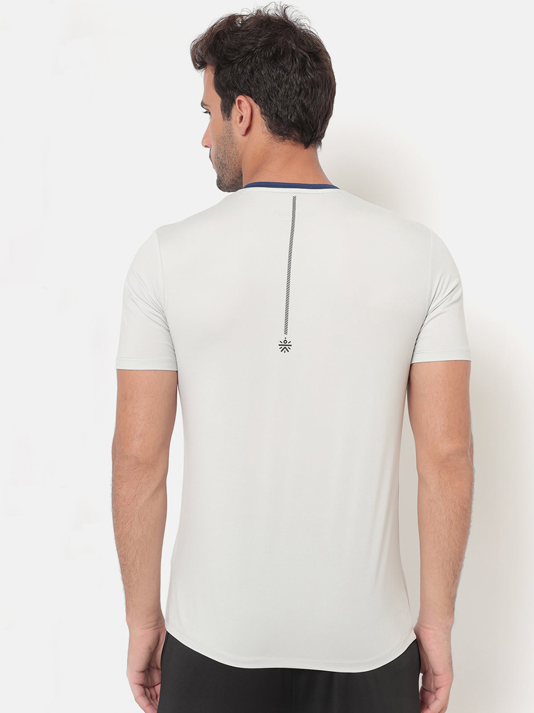 Cultsport Cultsport Mens Light Grey Vitals Solid Running T-Shirt (3)