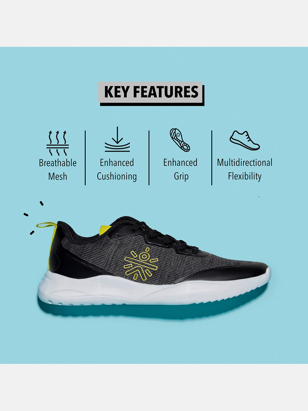 Cultsport One Men Black Harerun Running Shoes (5)