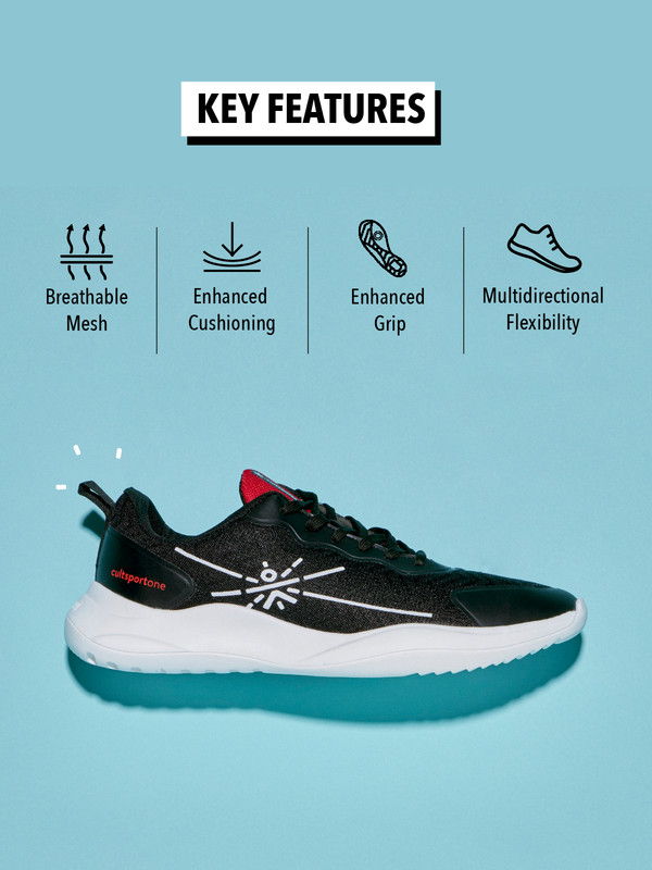 Cultsport One Men Black Lope Running Shoes (3)