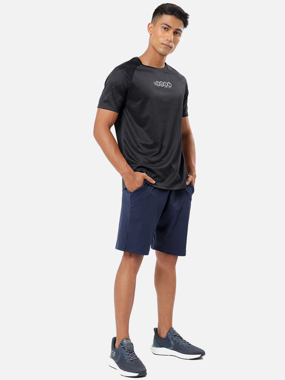 Cultsport One Men Black Performance Tshirt with Chest Print (4)