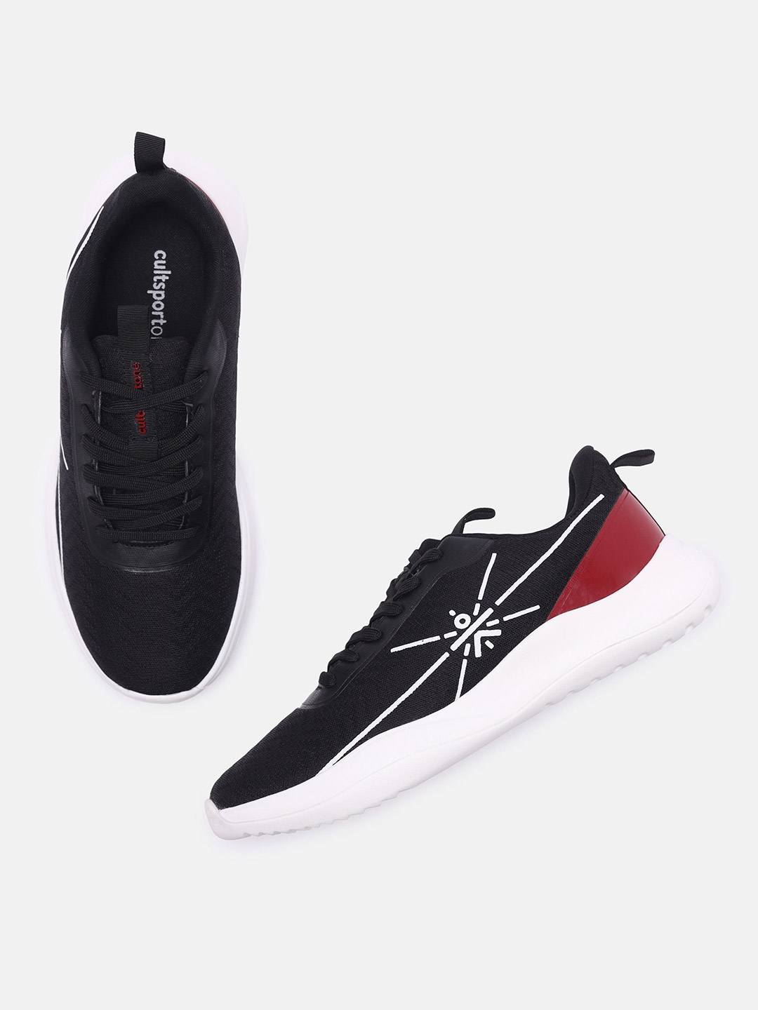 Cultsport One Men Black Racer Running Shoes (3)