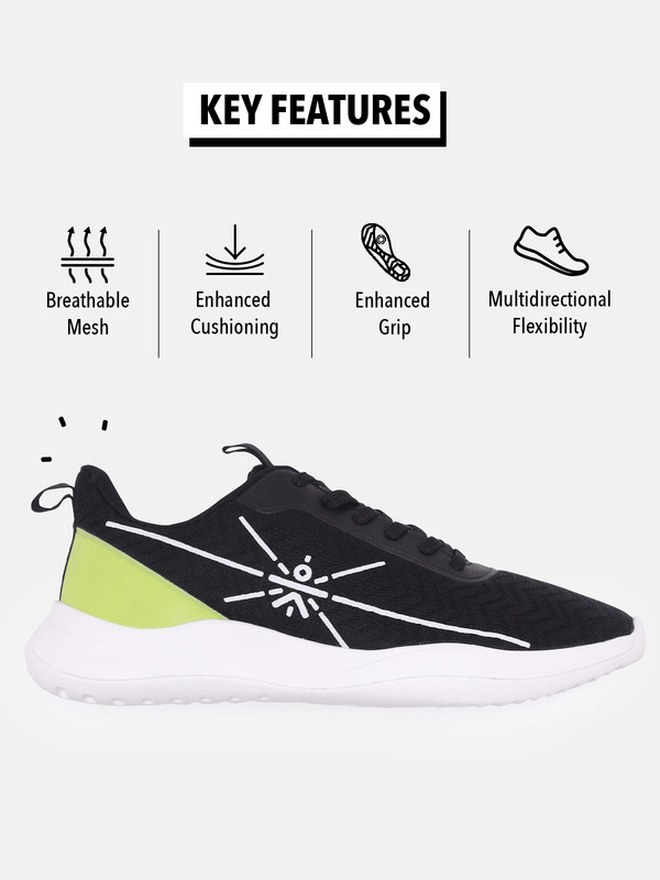 Cultsport One Men Black Racer Running Shoes (3)