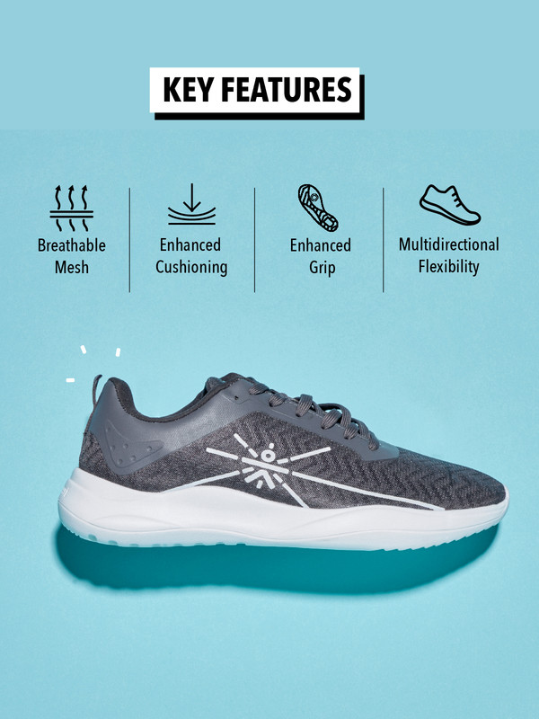 Cultsport One Men Grey Freedom Running Shoes (3)