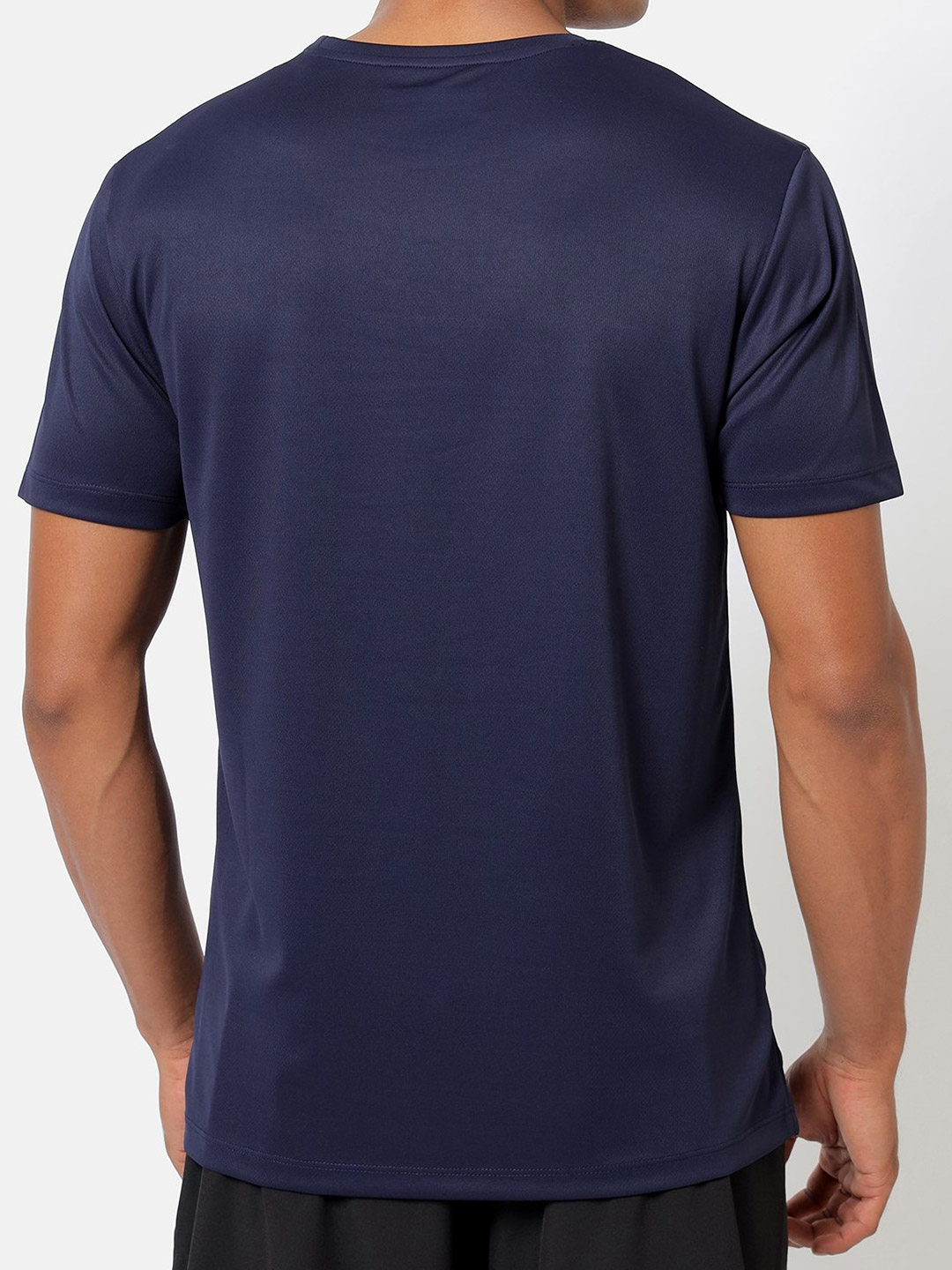 Cultsport One Men Navy Blue Branding Play Active Tshirt (5)