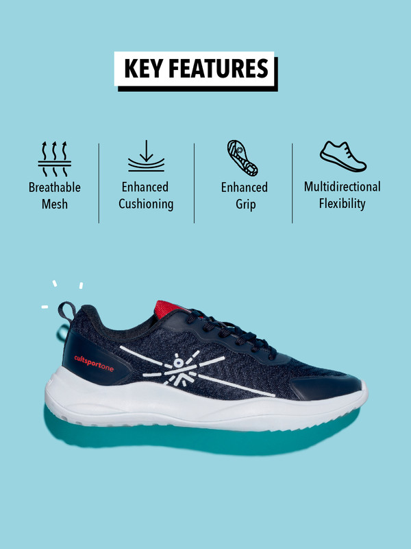 Cultsport One Men Navy Blue Lope Running Shoes (5)