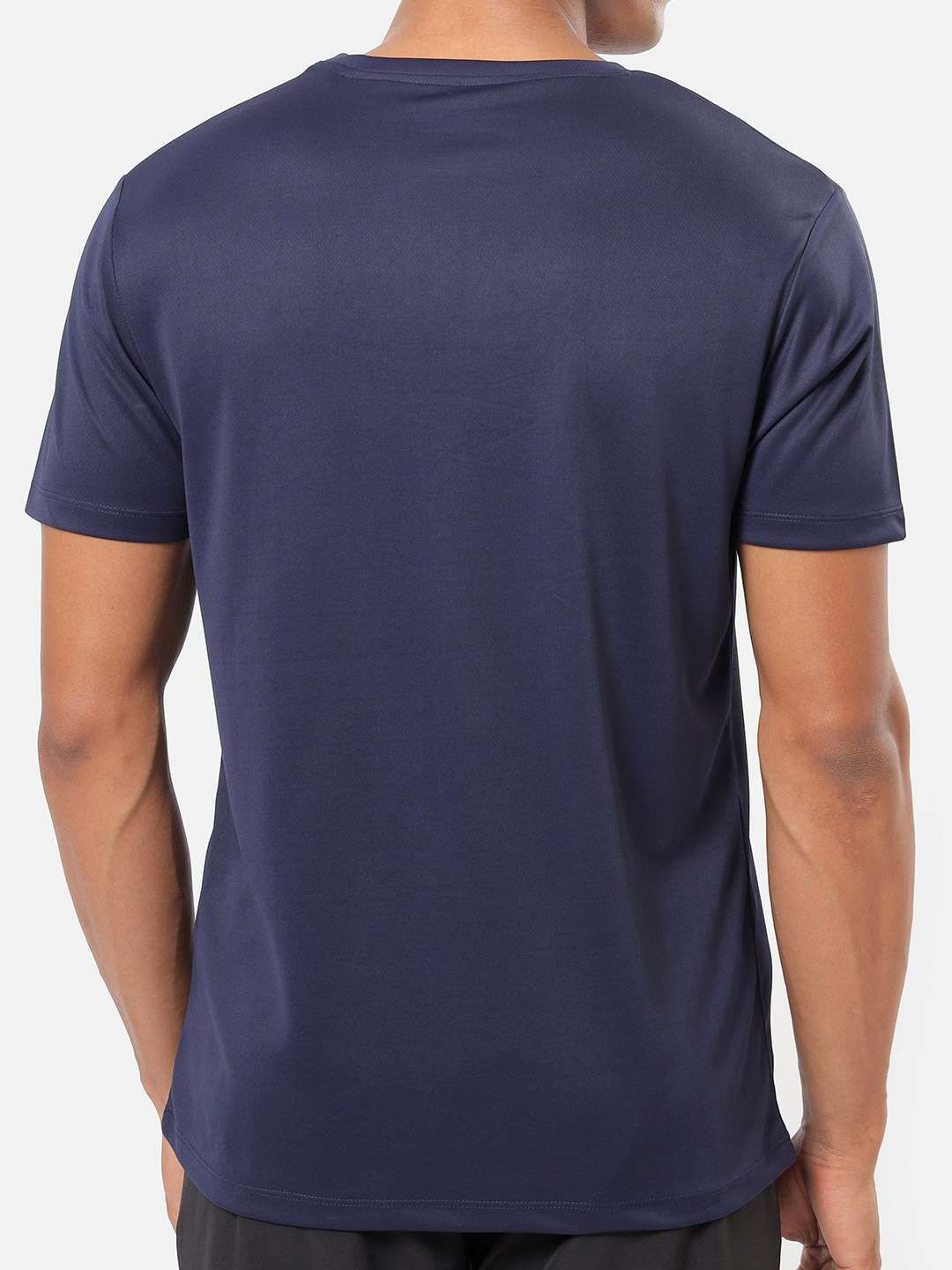 Cultsport One Men Navy Blue Performance Tshirt with Minimal Graphic (2)