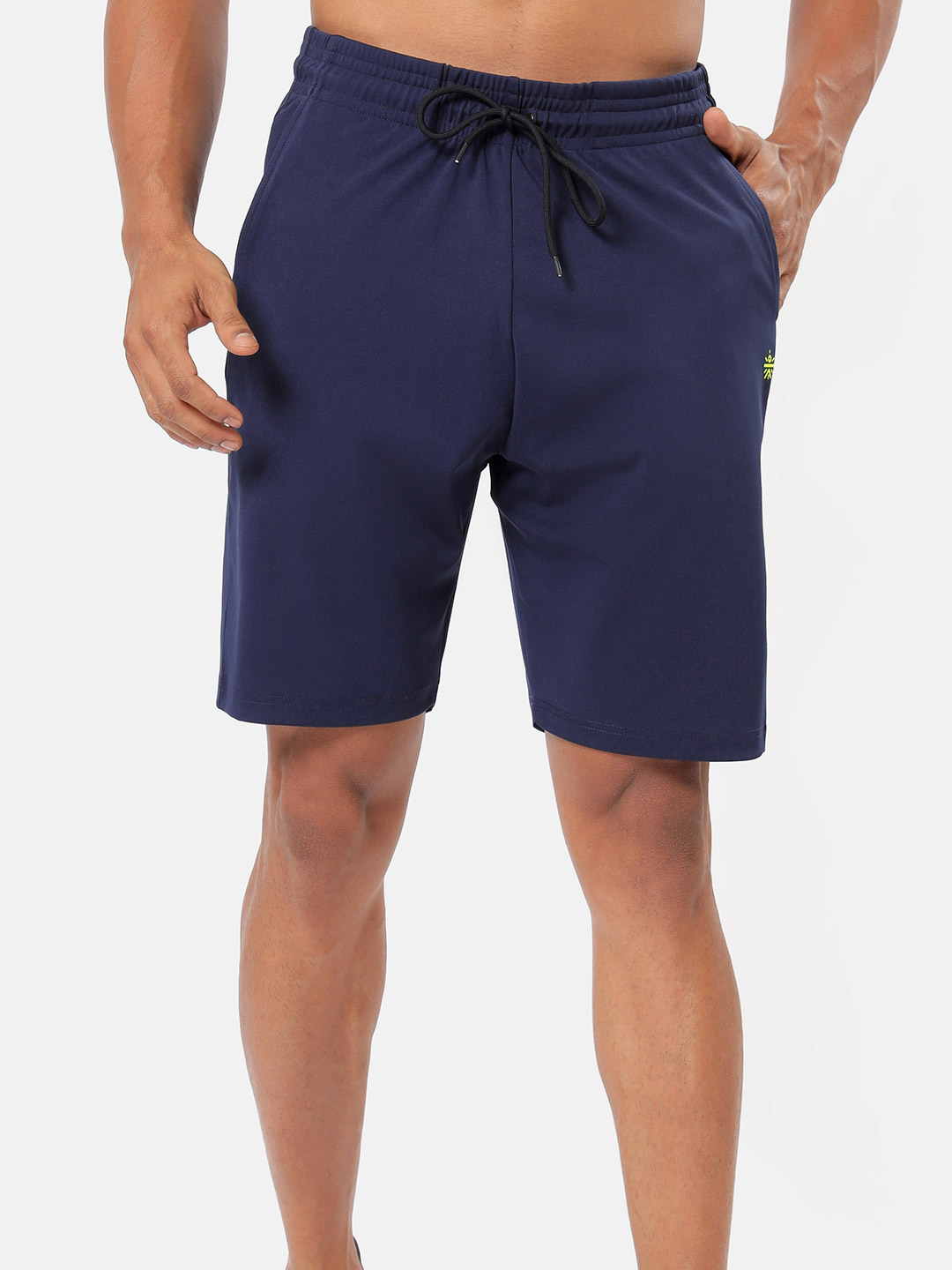 Cultsport One Men Navy Blue Solid Workout Shorts (1)