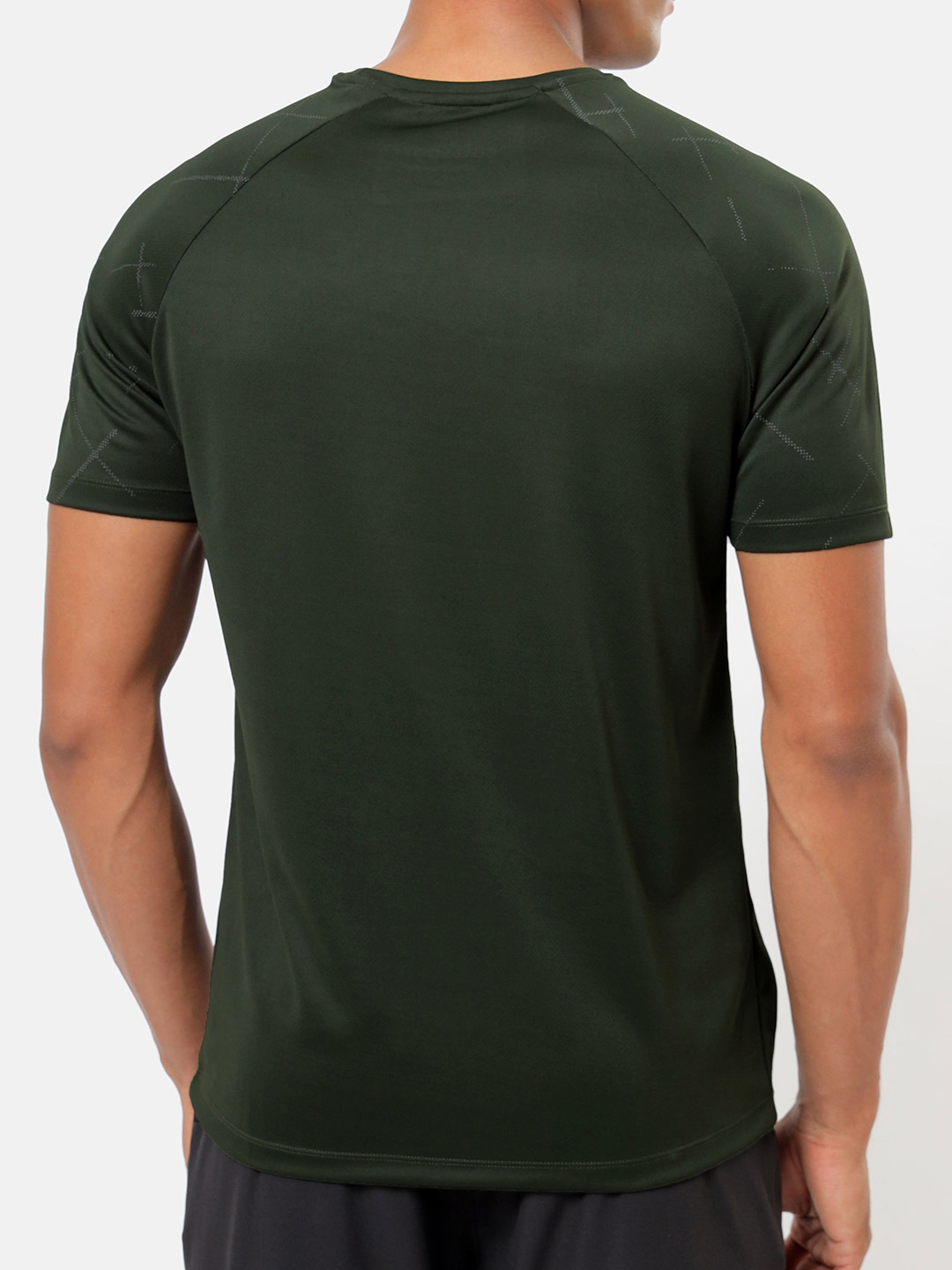 Cultsport One Men Olive Performance Tshirt with Chest Print (2)