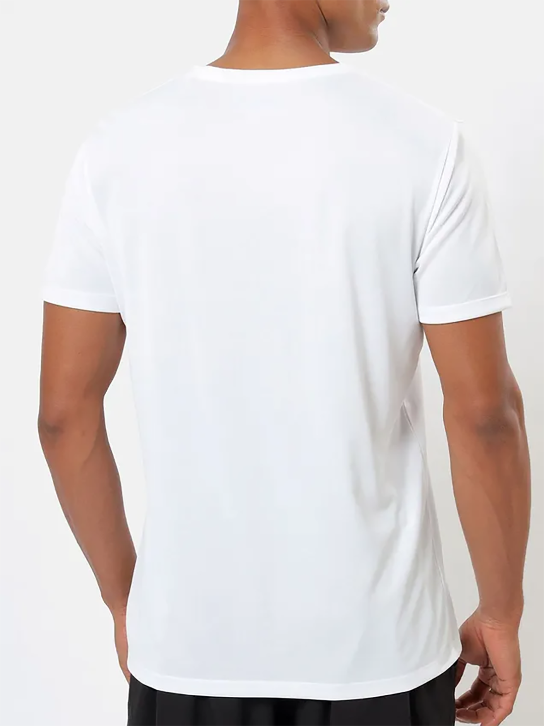Cultsport One Men White Active Tshirt with Minimal Graphic (4)