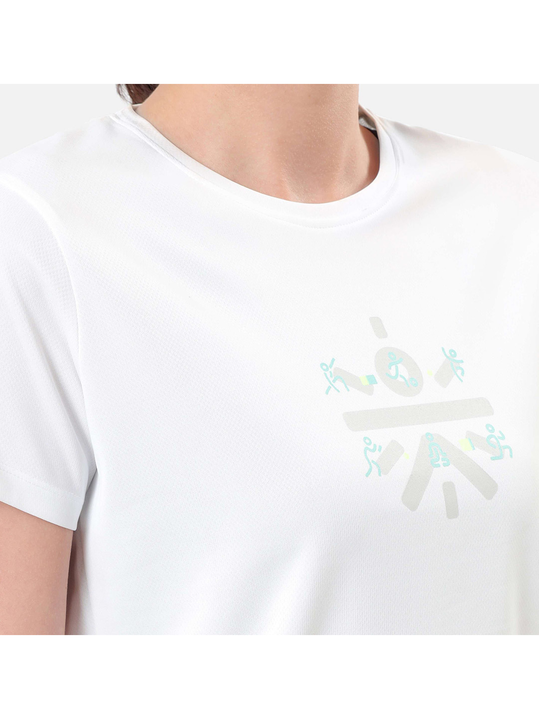 Cultsport One Women White Graphic Play Performance Tshirt (5)