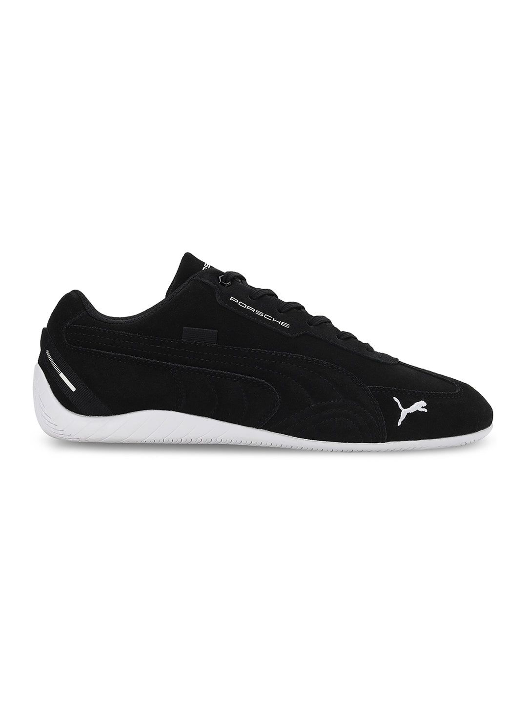 Buy Unisex Black and White PL Speedcat Sports Shoes From Fancode Shop.