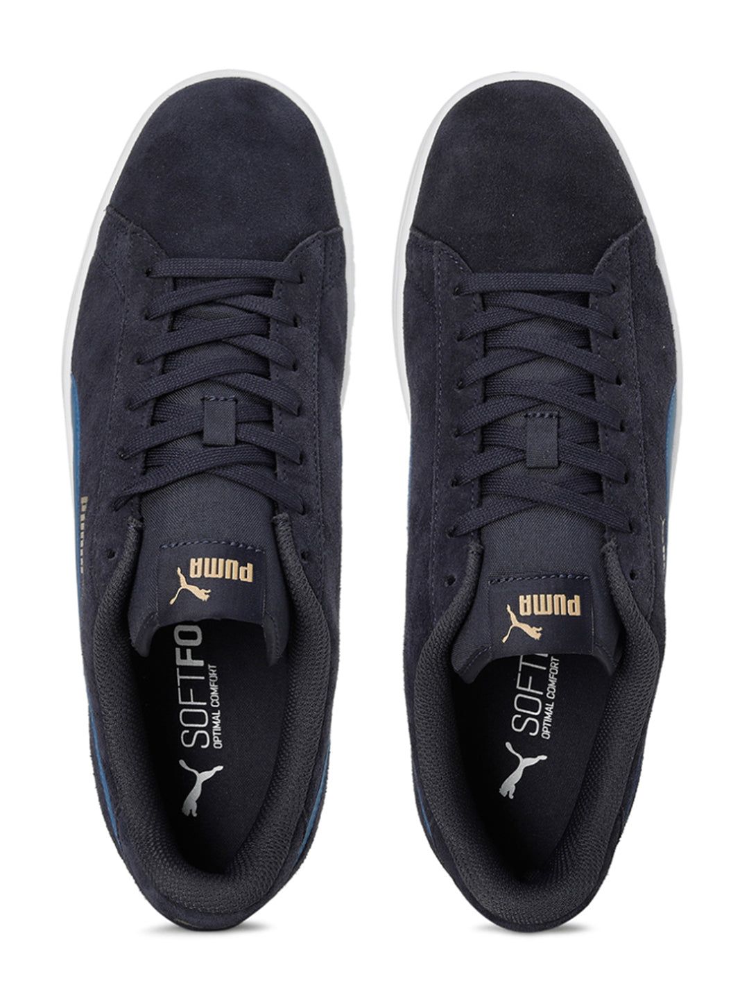 Buy Unisex Blue and White Puma Smash v2 Sneakers From Fancode Shop