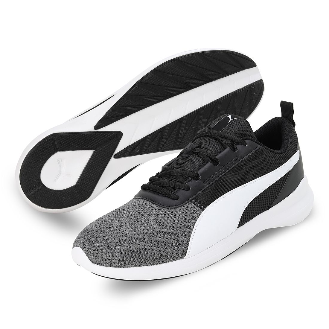 Buy Men Grey & Black Pacer Prime Sports Shoes From Fancode Shop.