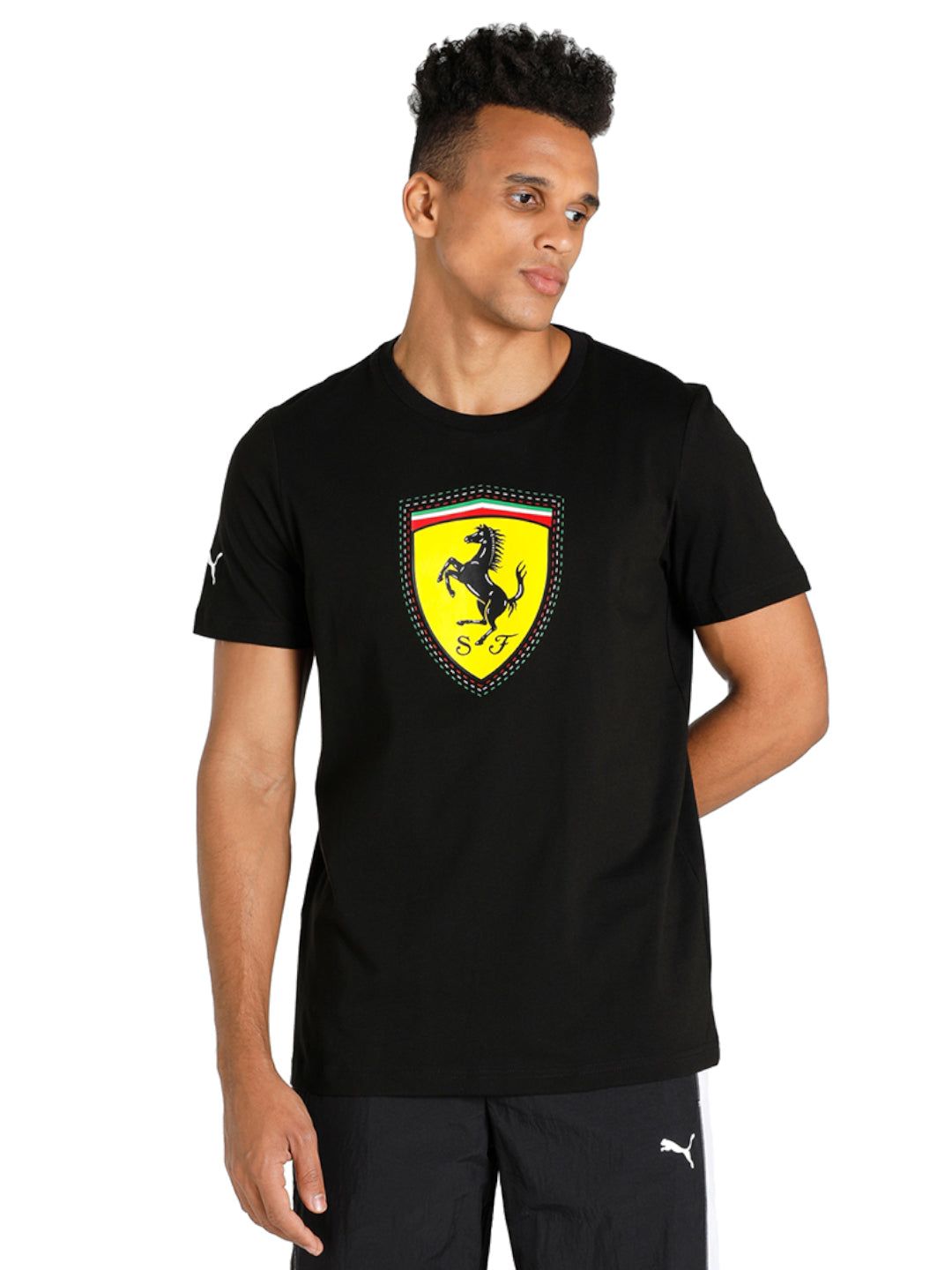 Buy Ferrari Race Colored Big Shield Tee from Fancode Shop