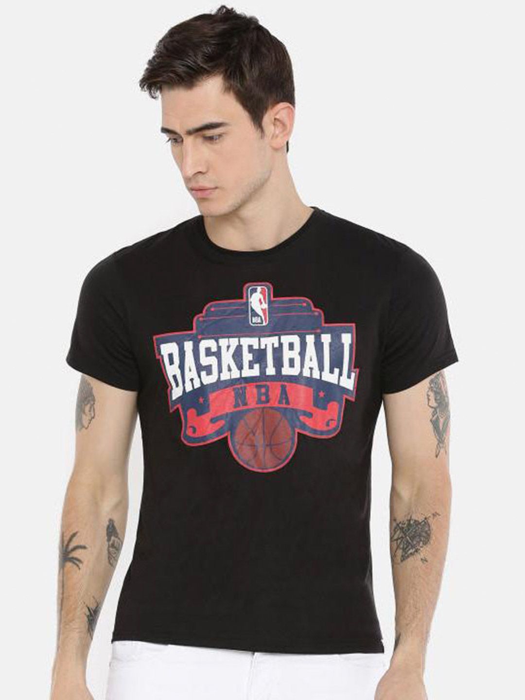 Buy LA Lakers NBA Basketball Graphic Black T-Shirt From Fancode Shop.