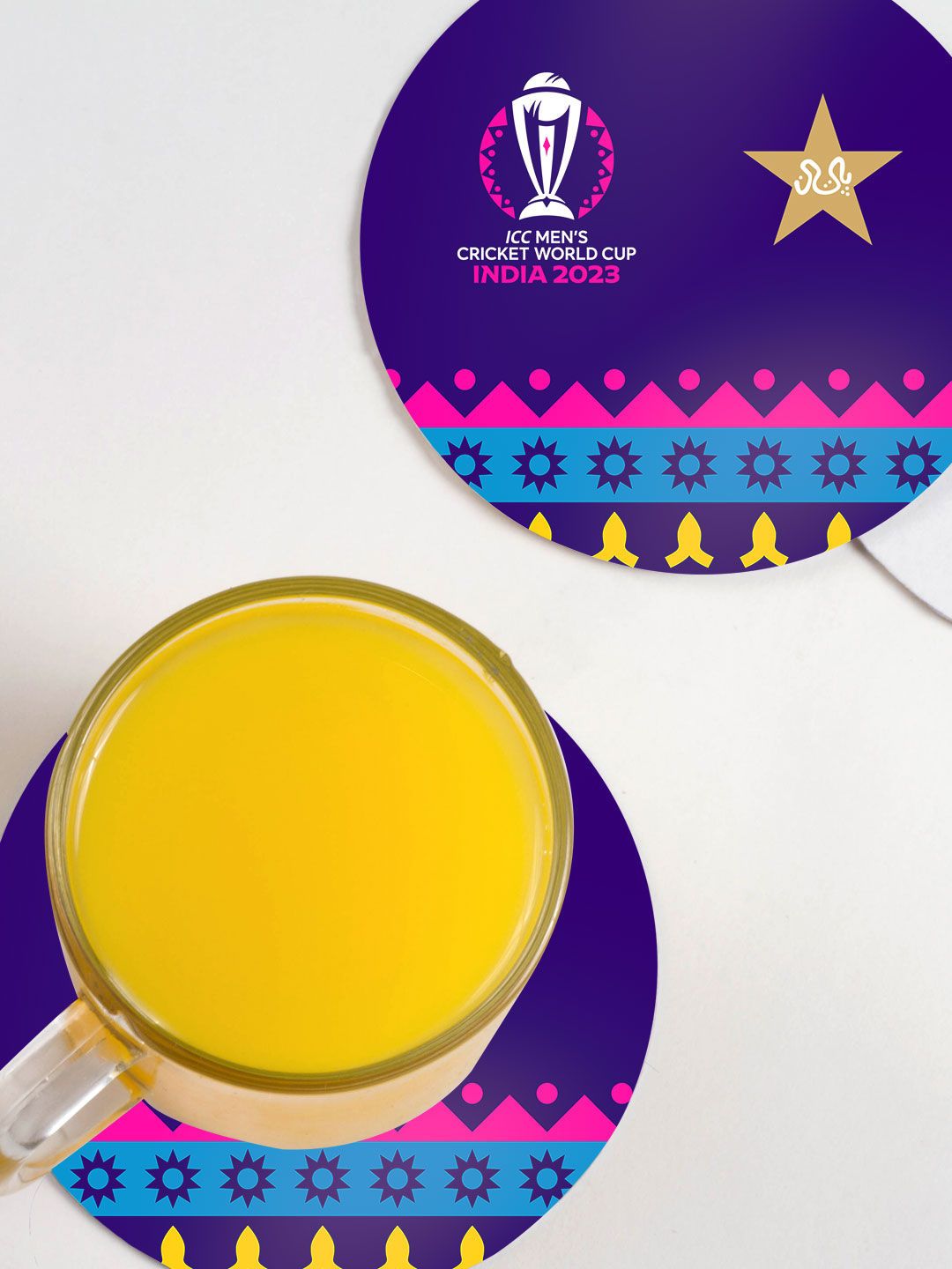 Buy ICC CWC23 Team Pakistan Circle Coasters(Pack of 1) From Fancode Shop.