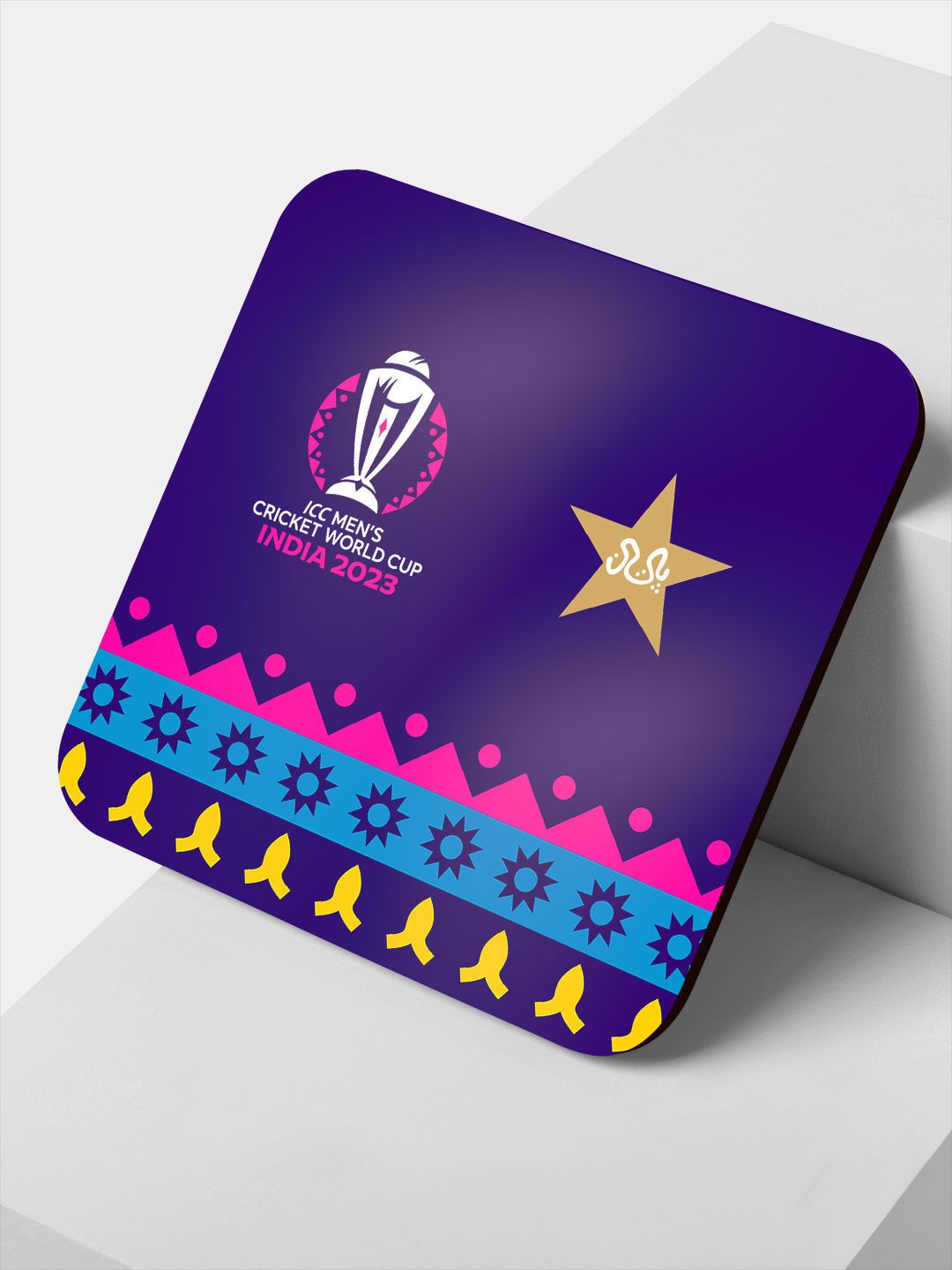 Buy Official ICC CWC23 Team Pakistan Square Coasters(Pack of 4) from