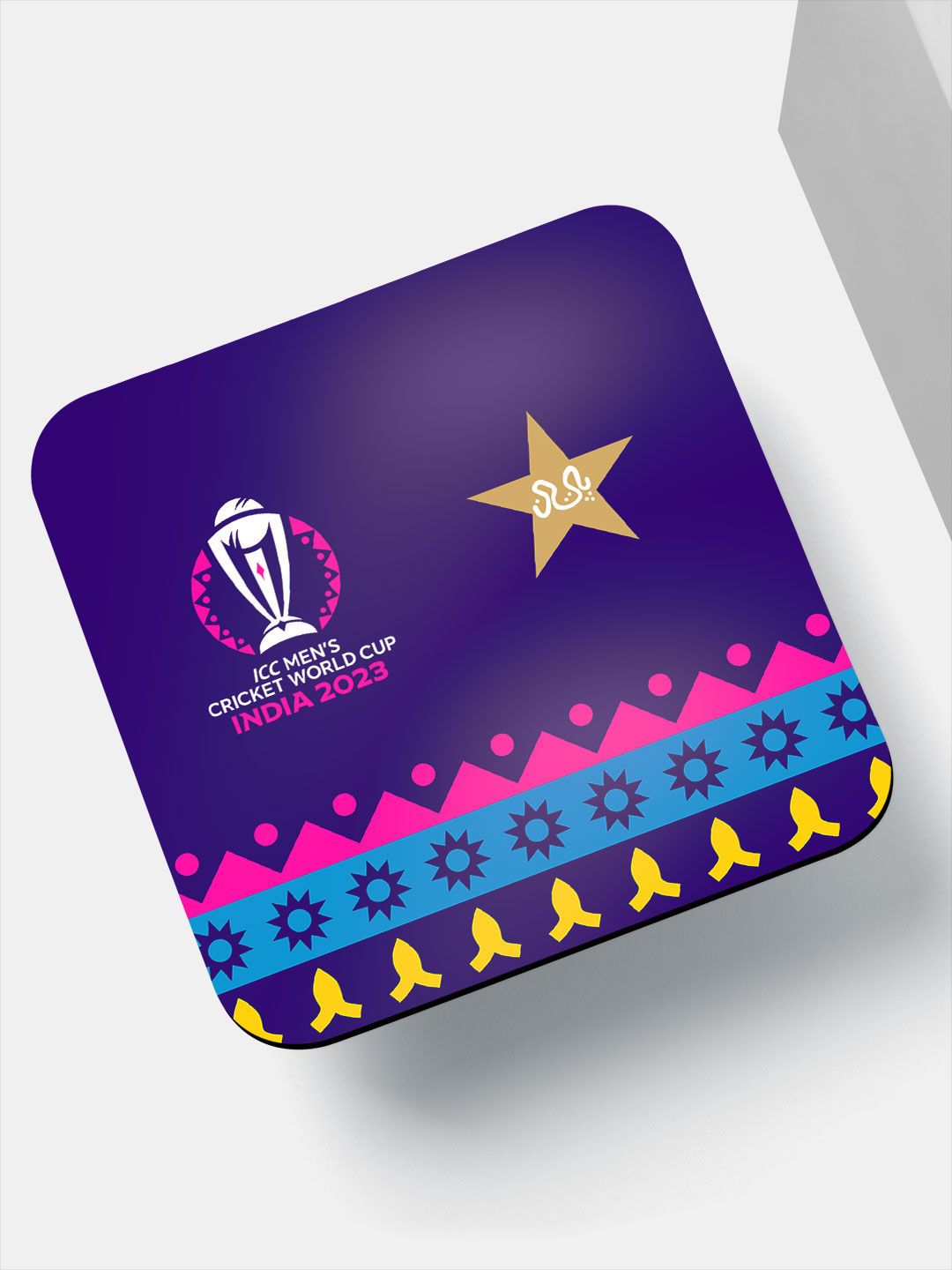 Buy Official ICC CWC23 Team Pakistan Square Coasters(Pack of 4) from