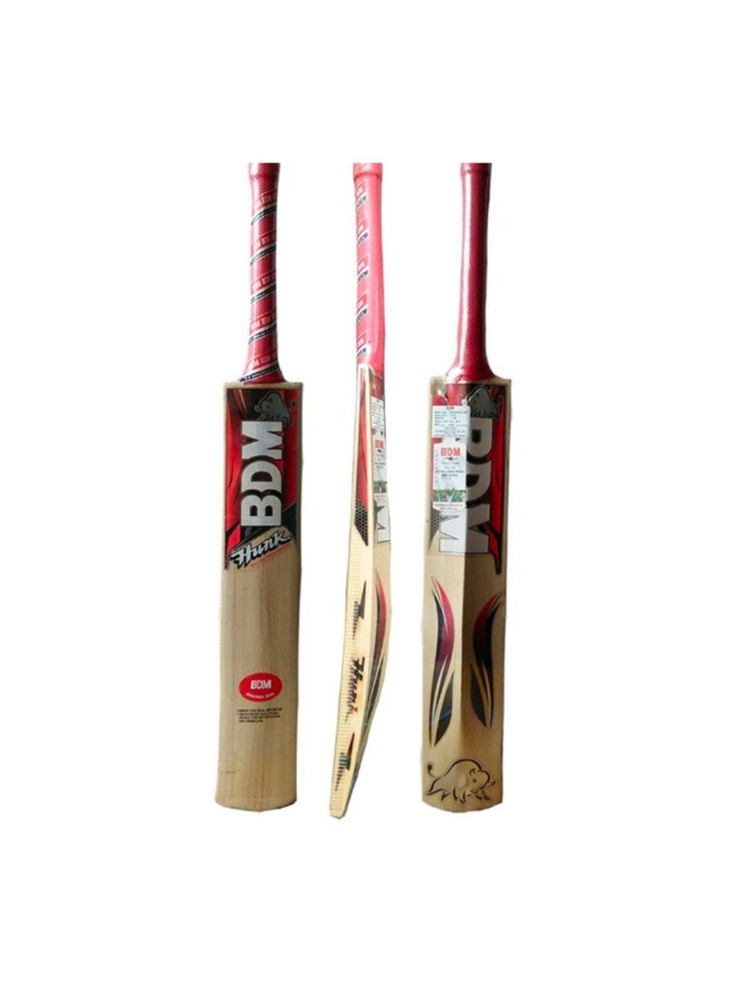 BDM Jai HO Kashmir Willow Cricket Bat - Grade 2 For 15+ Years (1170-1200g)