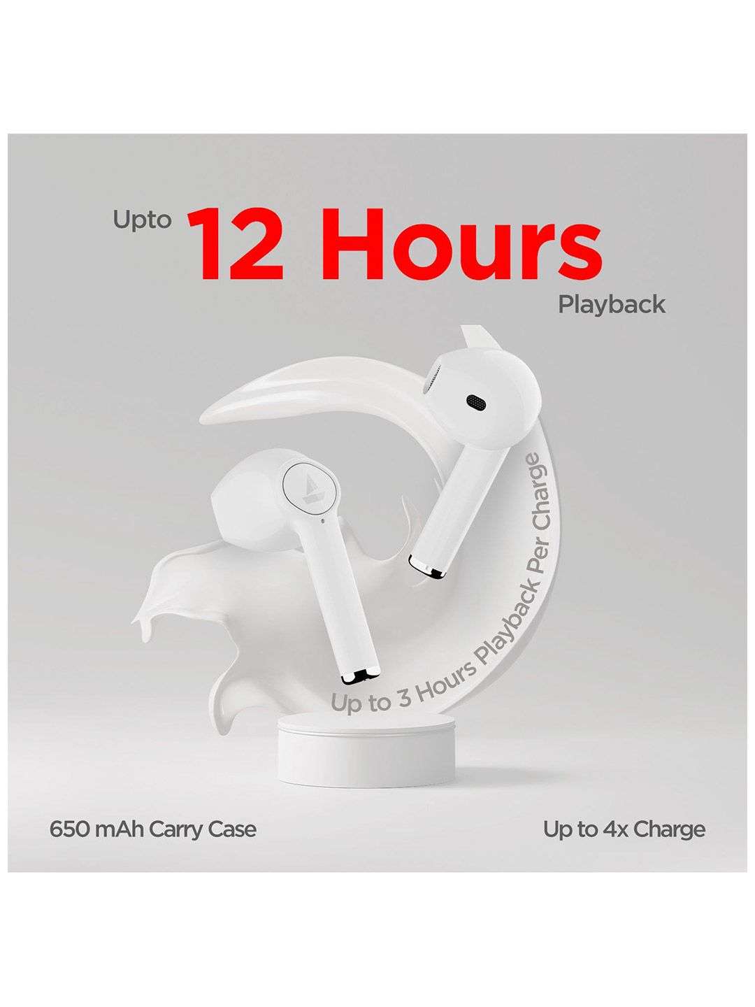 Buy Airdopes 131 Ivory White InEar With Mic True Wireless Earbuds From