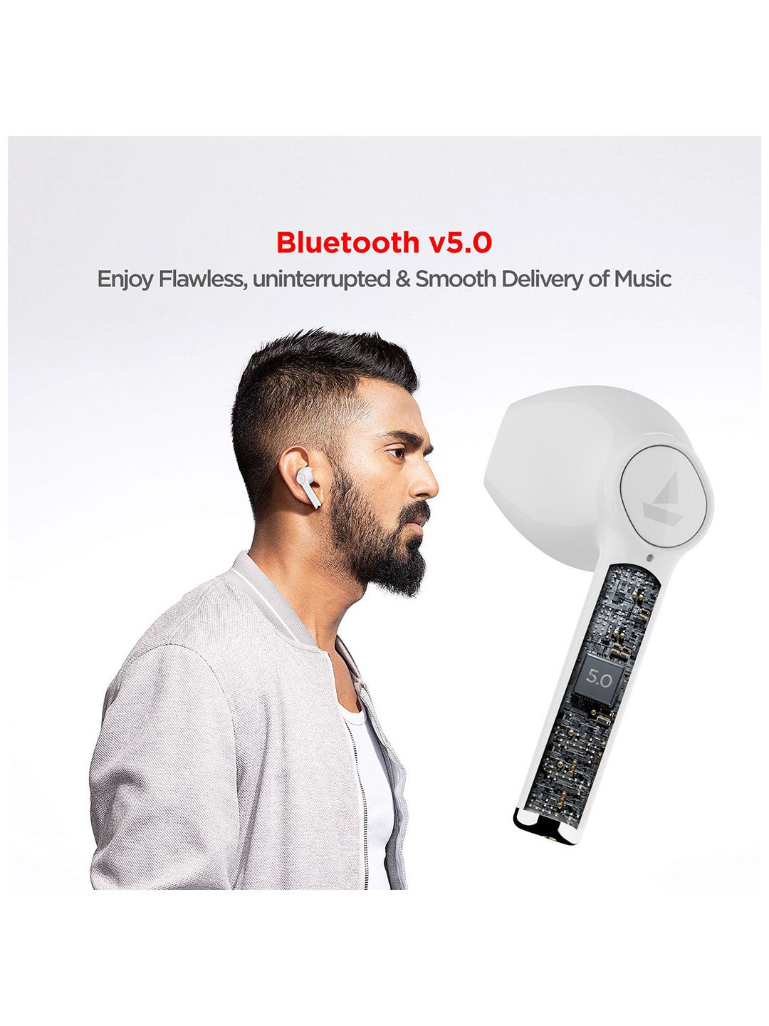 Buy Airdopes 131 Ivory White InEar With Mic True Wireless Earbuds From