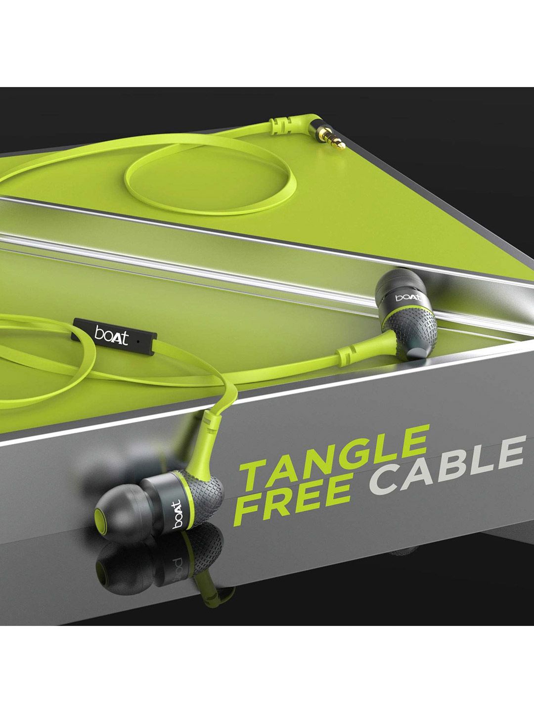 Buy Bassheads 225 Cc Neon Lime InEar With Mic Wired Earphone From