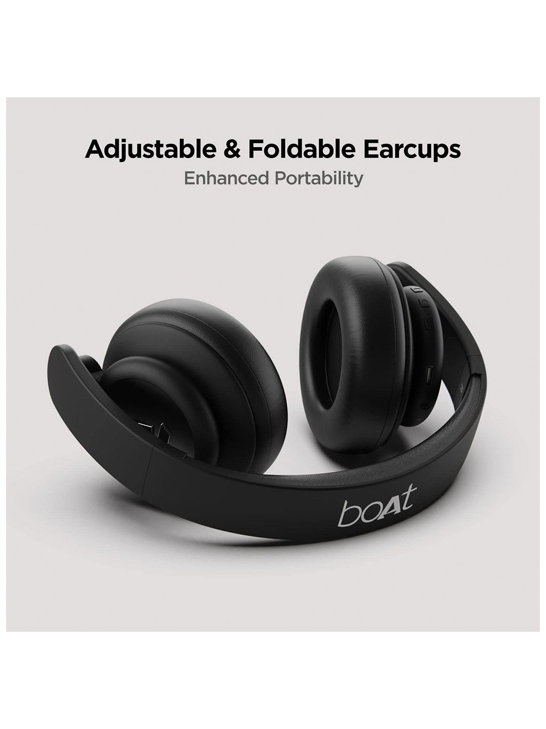 Buy Rockerz 450 Pro Black On Ear With Mic Wireless Headphone From