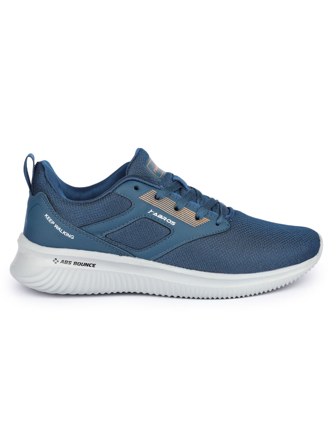 Buy Men Navy Blue & Orange Glide-N Running Shoes From Fancode Shop.