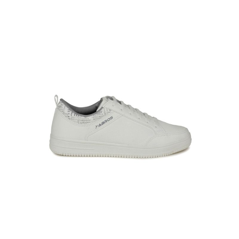 Men White & Grey TECHNO-4 Sneakers