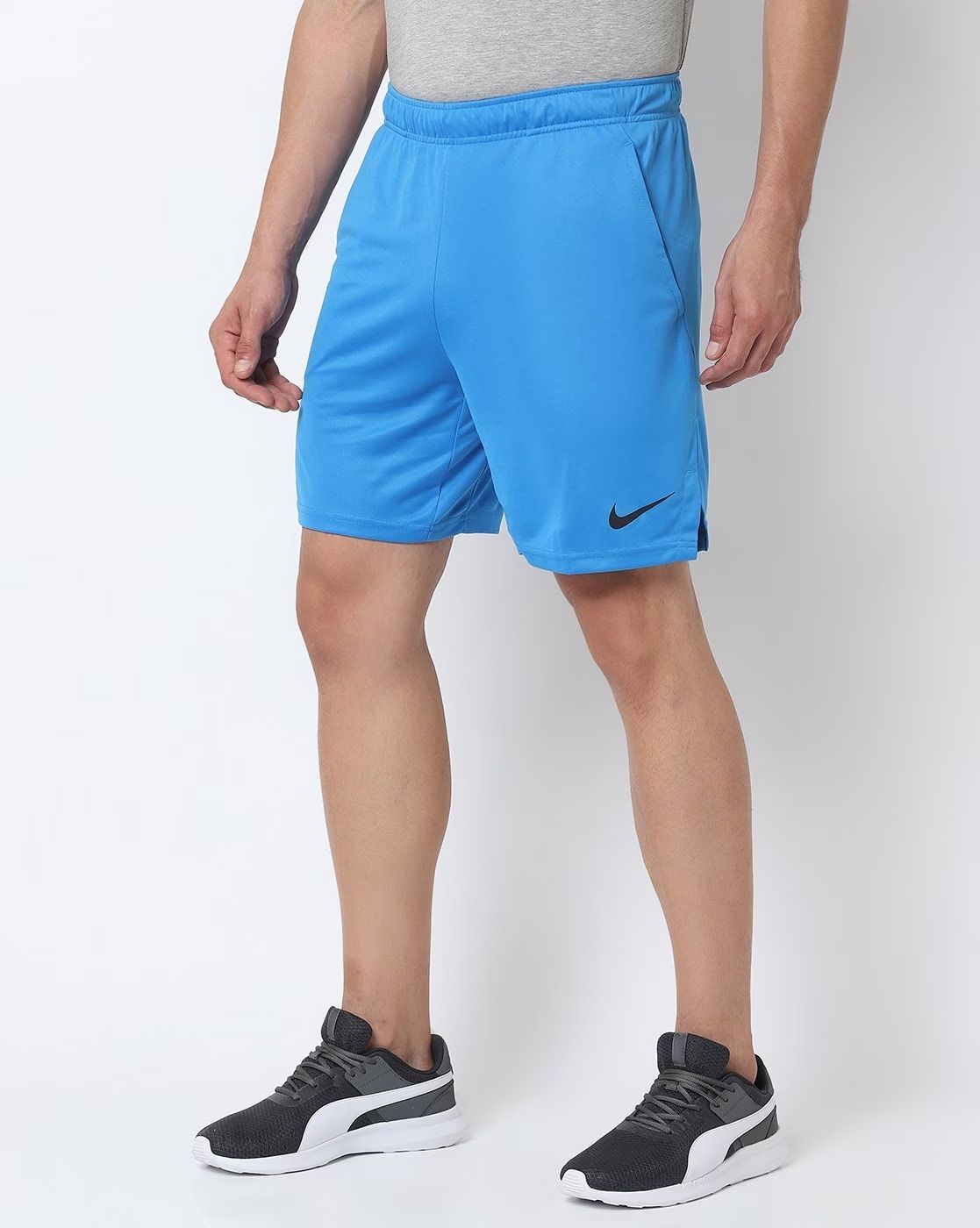 Buy Men Blue Epic Knit Shorts From Fancode Shop.