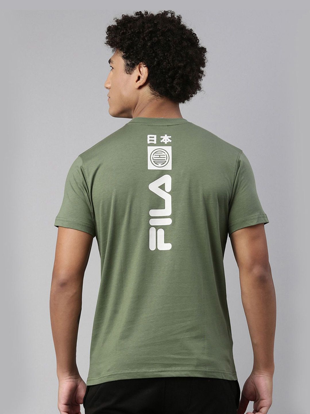 Fila green best sale shirt