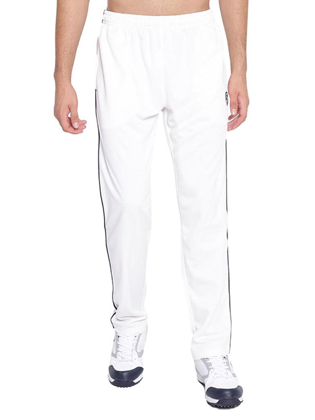 White Nike Solo Swoosh Woven Track Pants | SVD